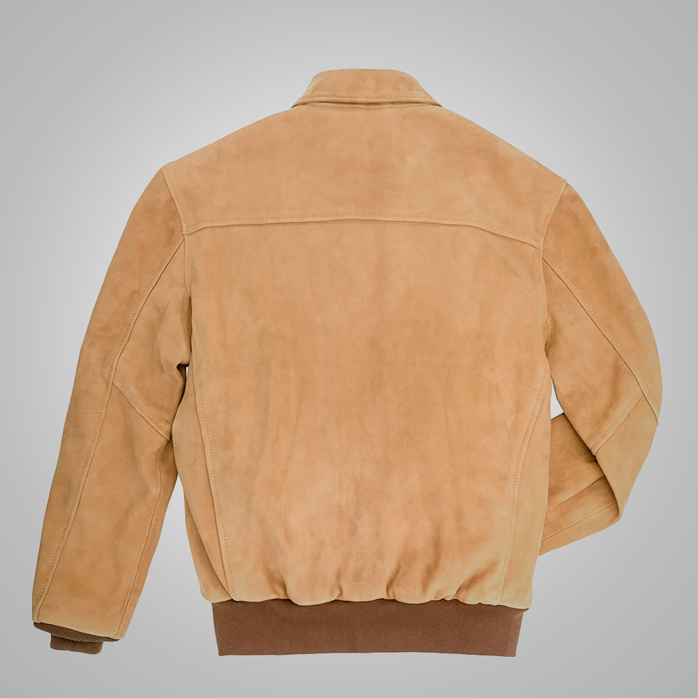 Men’s B3 RAF Aviator Brown A-2 Flight Shearling Leather Jacket