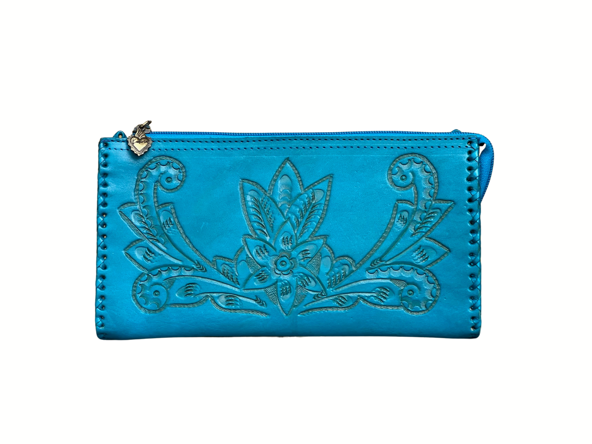 The Ella| Hand-Tooled Leather Clutch & Crossbody