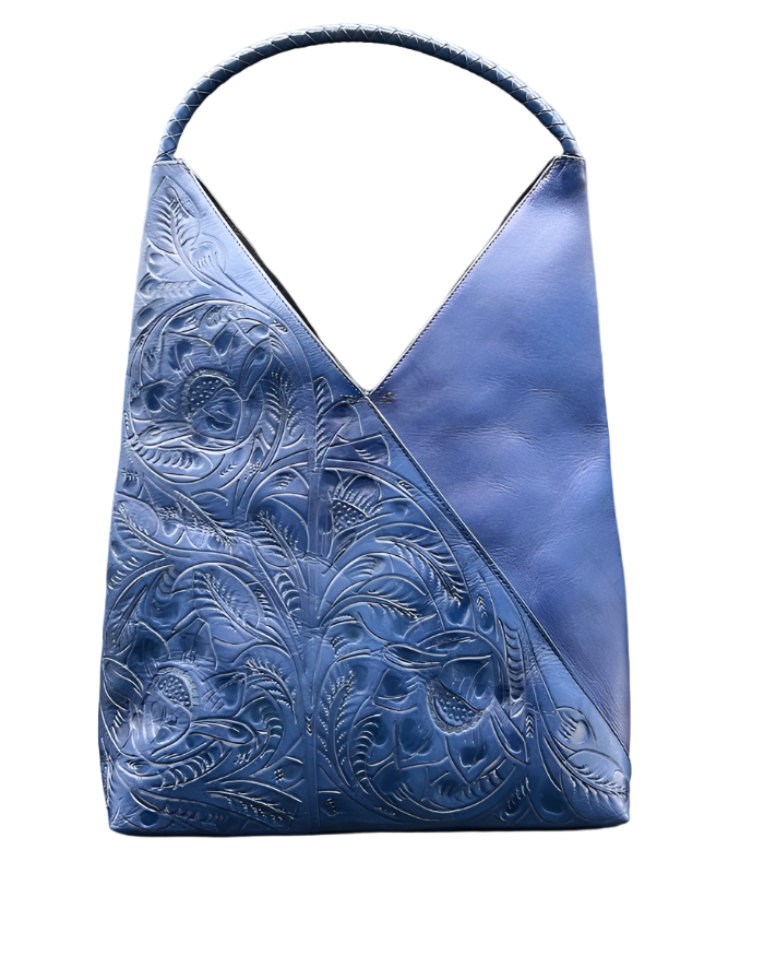 The Nancy Ann | Hand-Tooled Leather Shoulder Bag