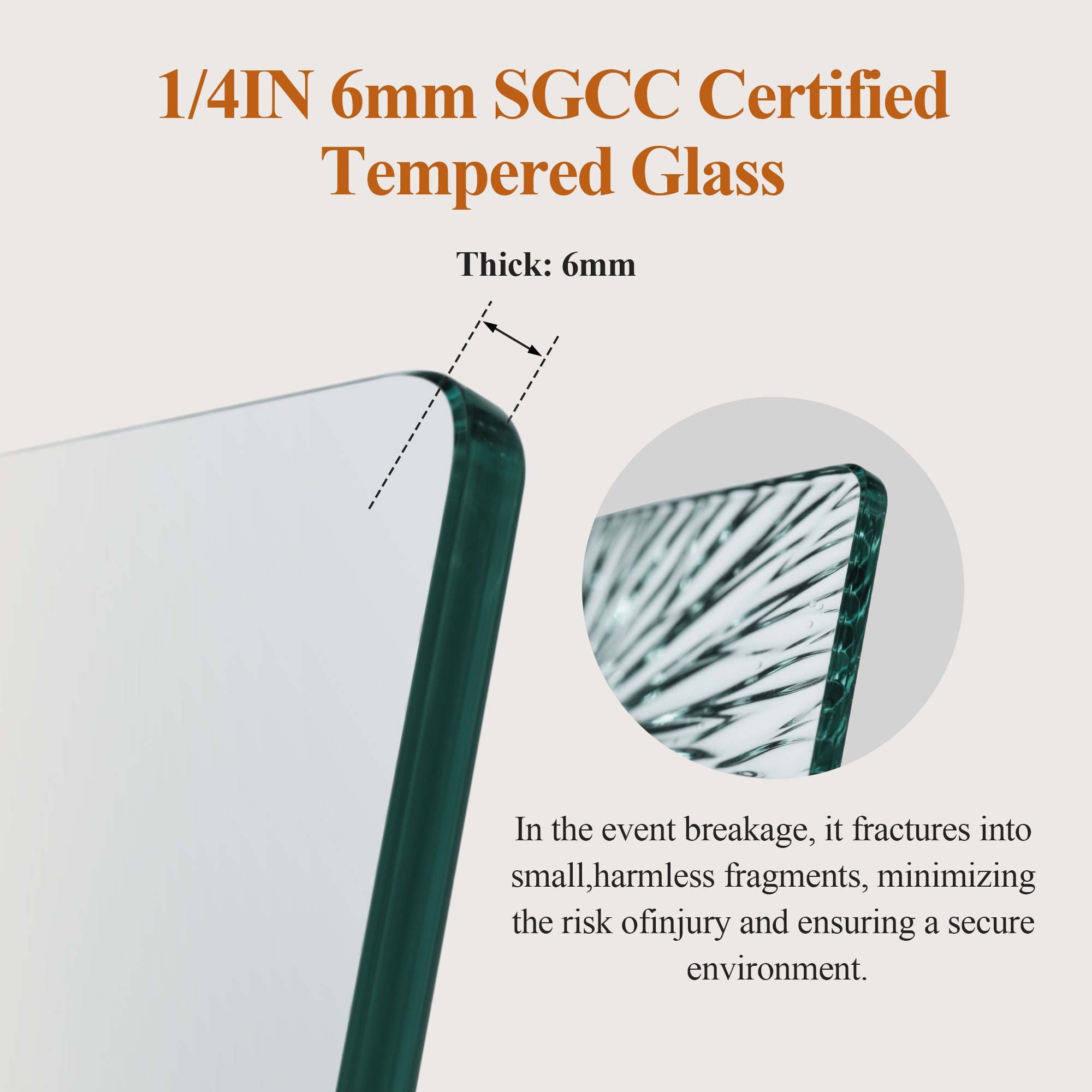 Stainless Steel Round Tube Frameless Shower Door