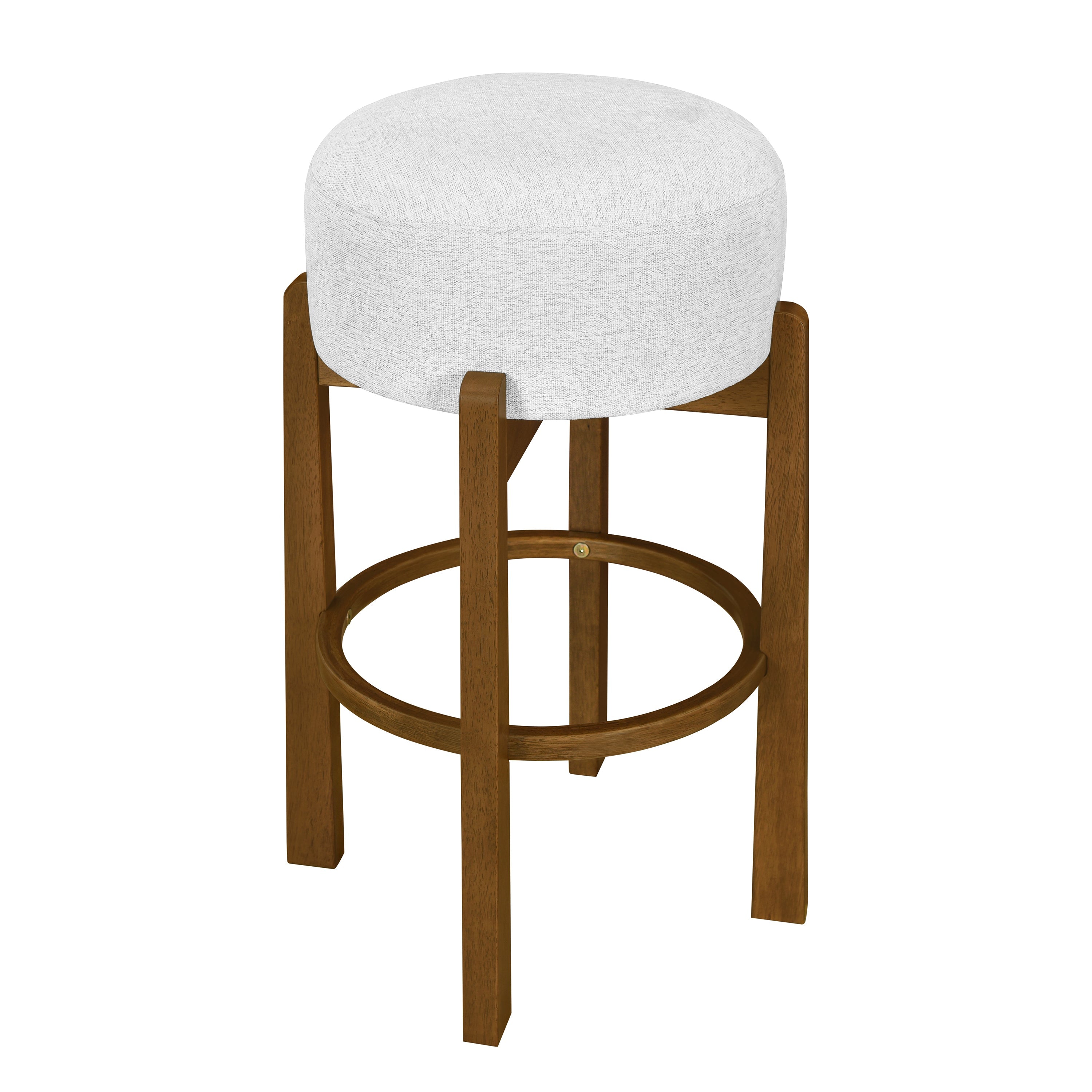 Vera Indoor Wooden Upholstered Barstool, Dark