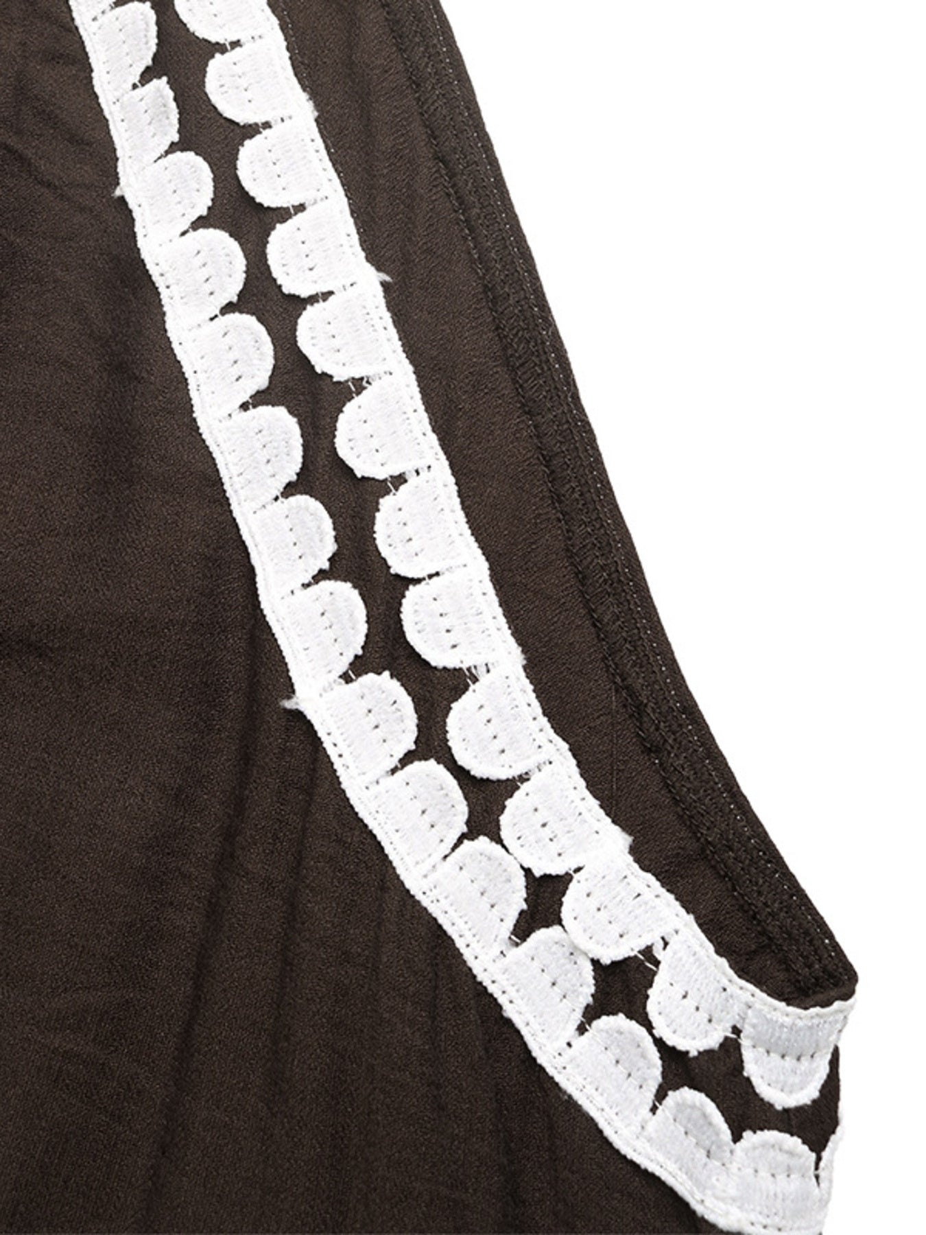 Crochet Trim Sleeveless Maxi Dress