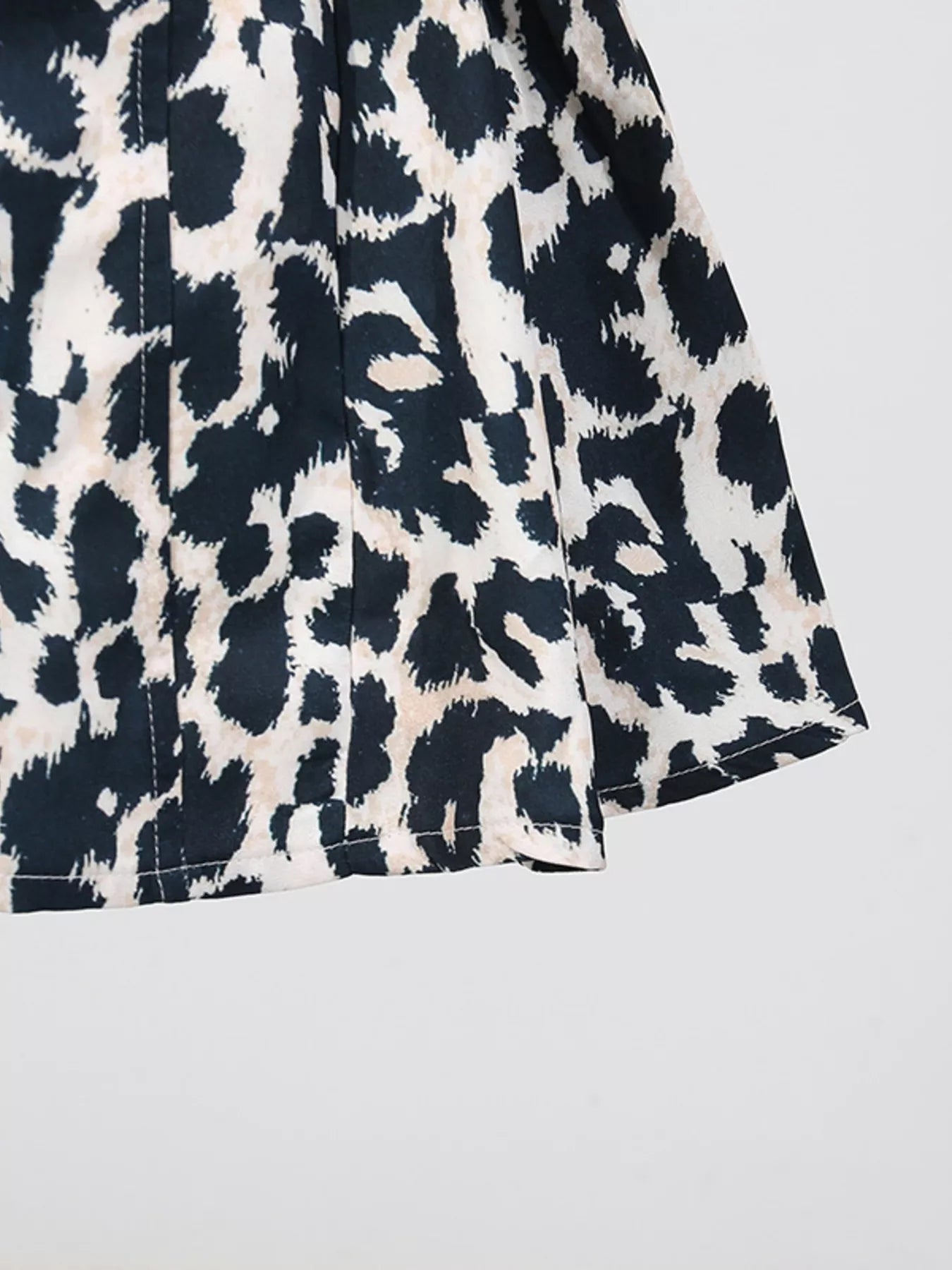 Leopard Print Halter Neck Mini Dress