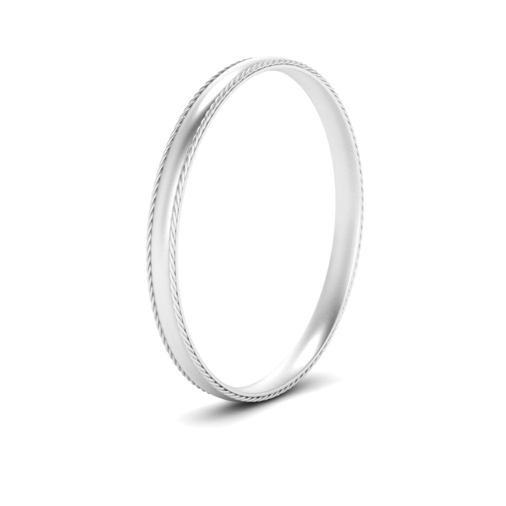 Rope Design Comfort Fit Mens Band