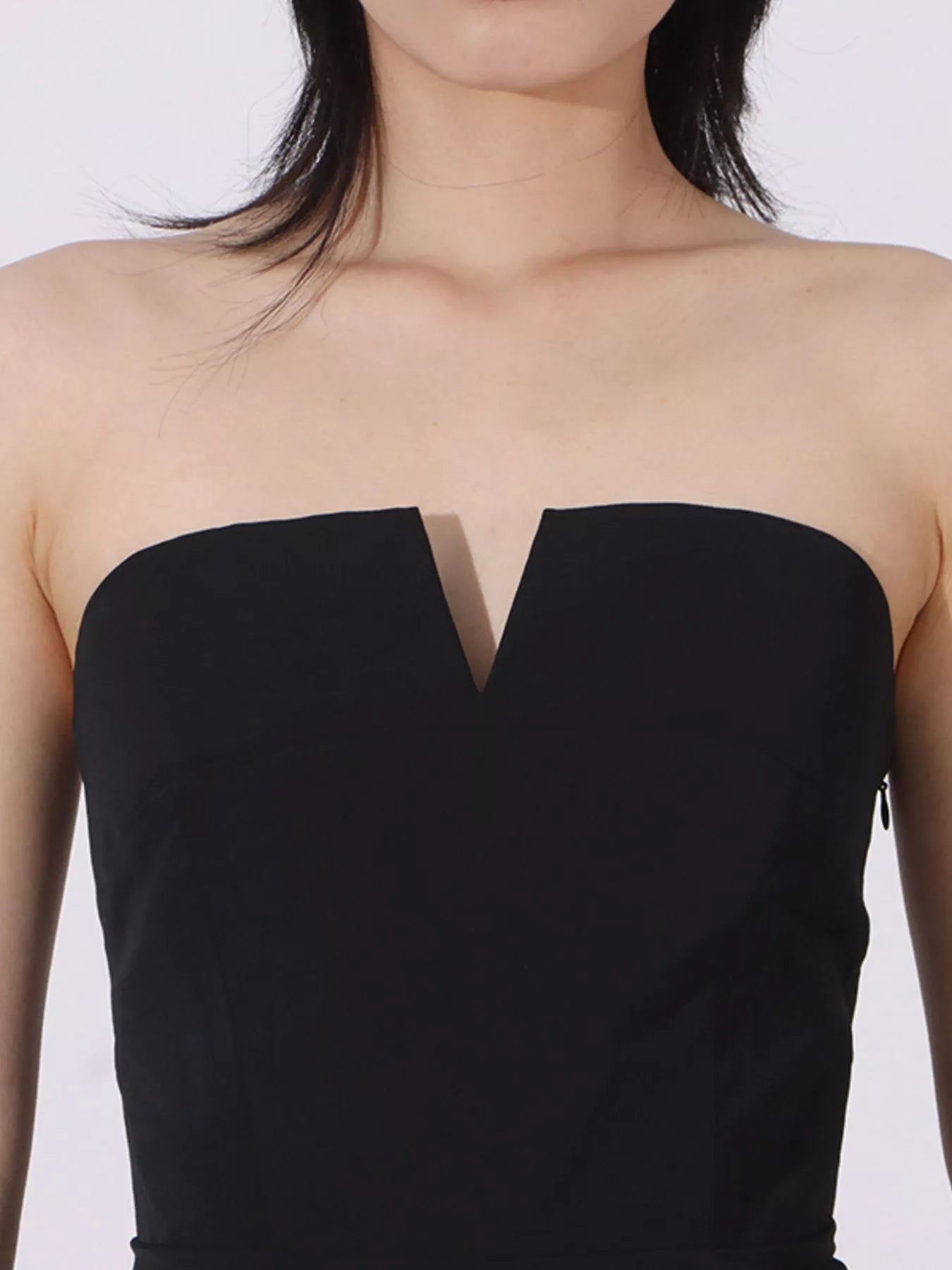 Two Tone Tube Maxi Dress