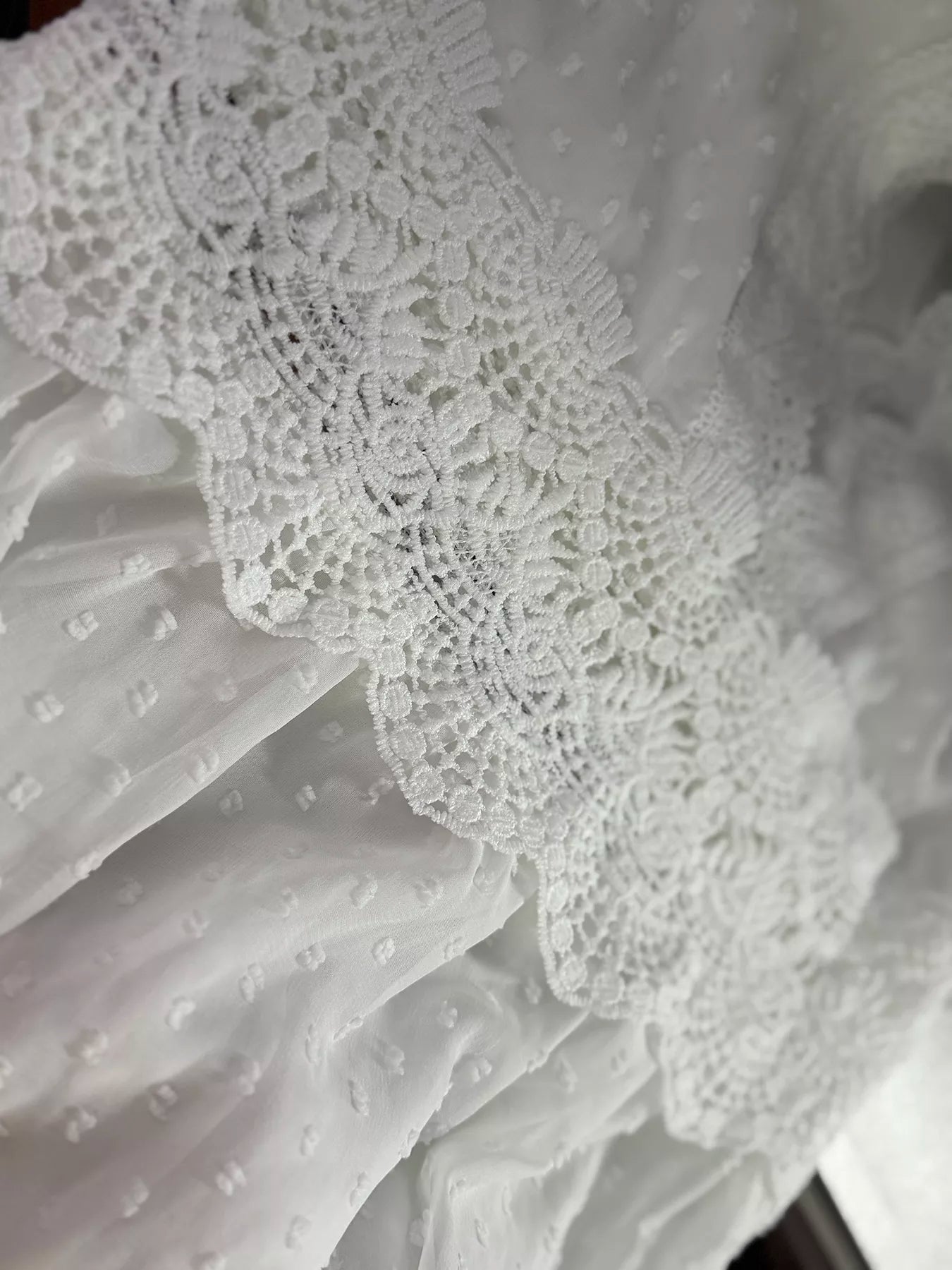 Full Size Lace Tied Swiss Dot Sleeveless Maxi Dress Plus Size