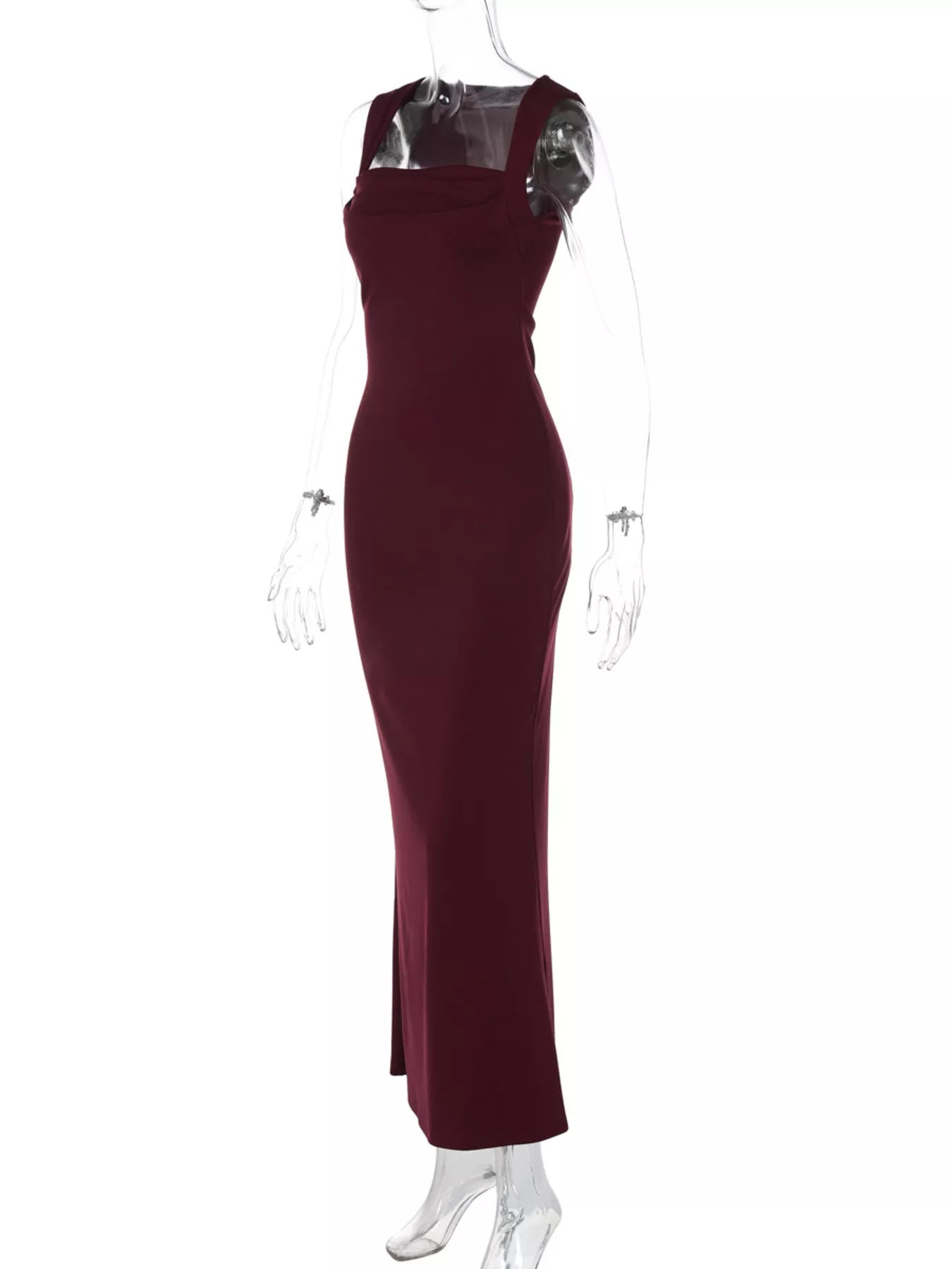 Square Neck Sleeveless Maxi Dress
