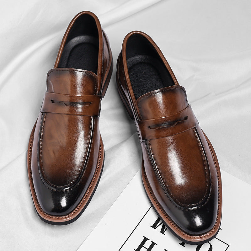 Oxford Leather Men's Pointed-toe Dress Cross-border Business Shoes