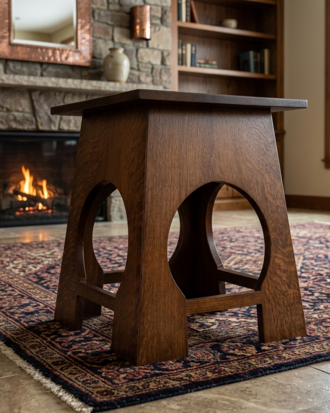 Arts and Crafts / Mission Style Taboret End Table