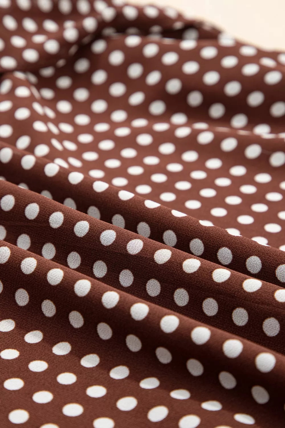 Polka Dot Print Backless Ruffled Tiered Maxi Dress