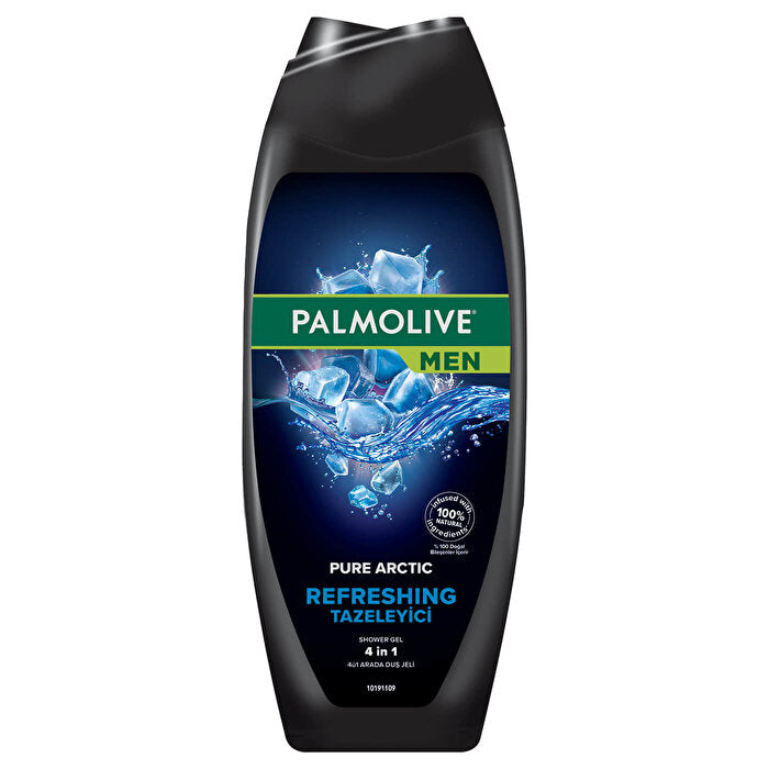 Palmolive Men Pure Arctic Body Wash 500ml - 4-in-1 Formula | Freshness