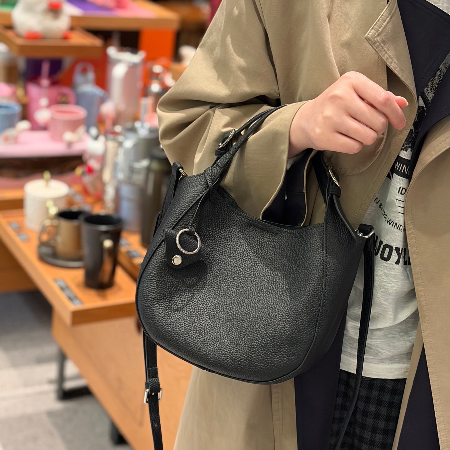 Top-grain Cowhide Hand-grain Tote Bag, High-end Versatile Small-batch Cross-border Genuine Leather Women's Bag