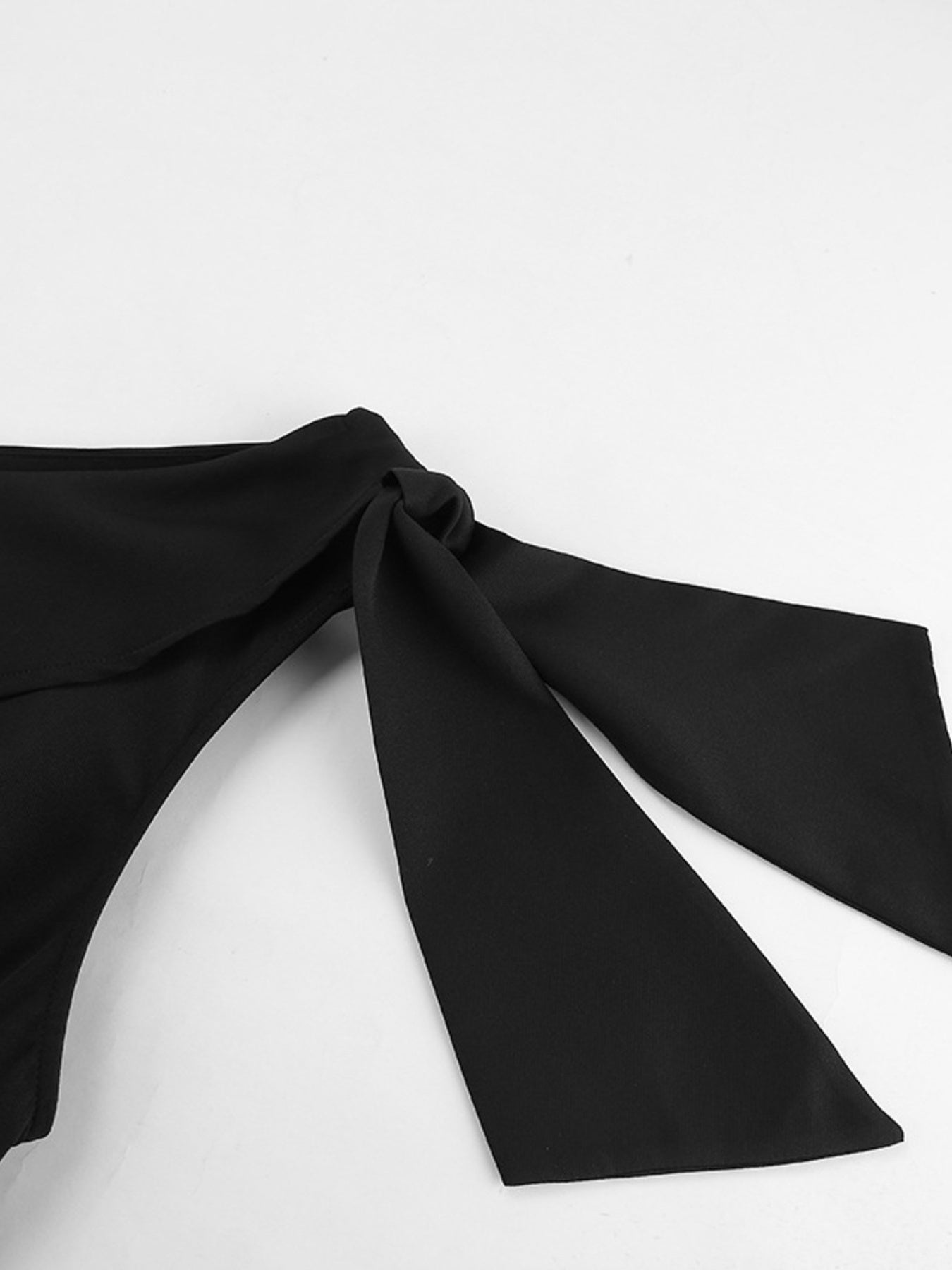 One-Shoulder Bow Mini Dress