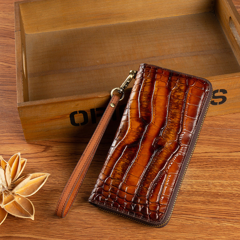 New Genuine Leather Large-capacity Long Wallet