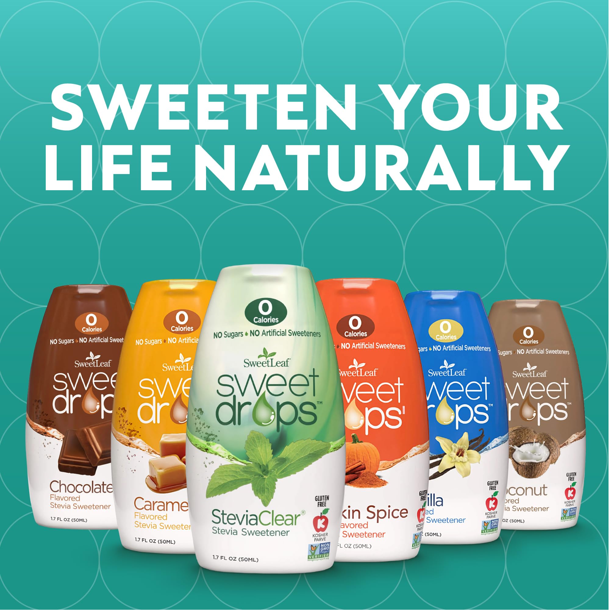 SweetLeaf Coconut Sweet Drops Sweetener, Case of 12, 1.7 Fl Oz Bottles
