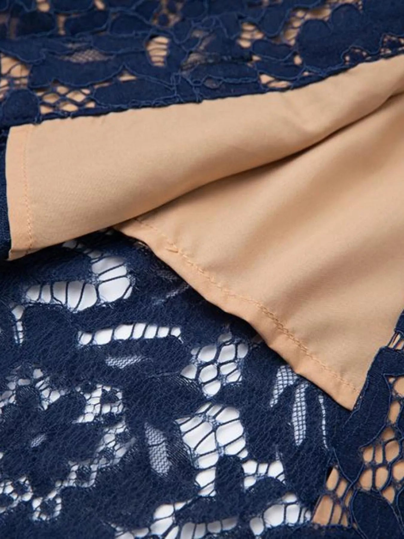 Lace Button-Down Midi Dress