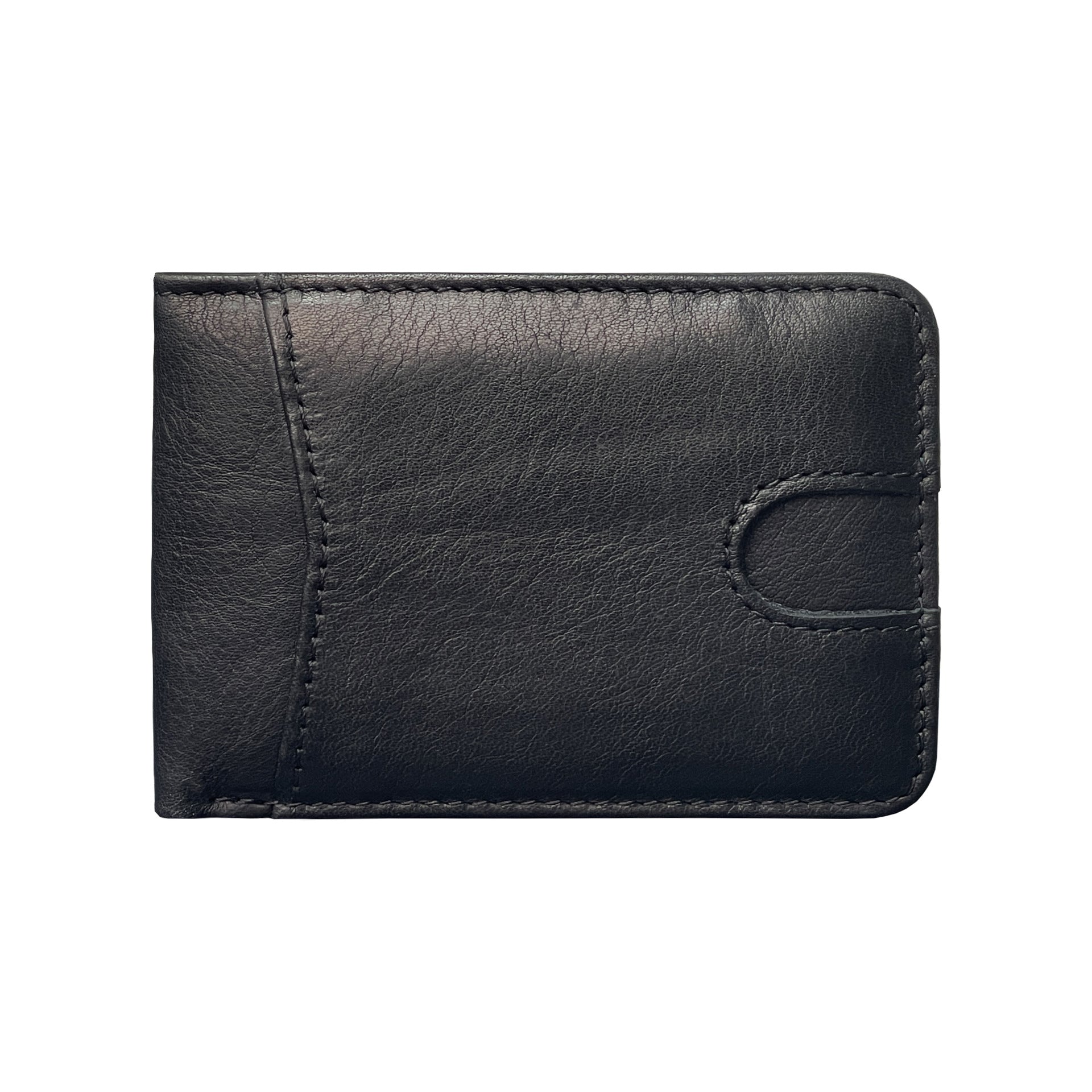 Oil-waxed Leather US Dollar Clip Card Holder