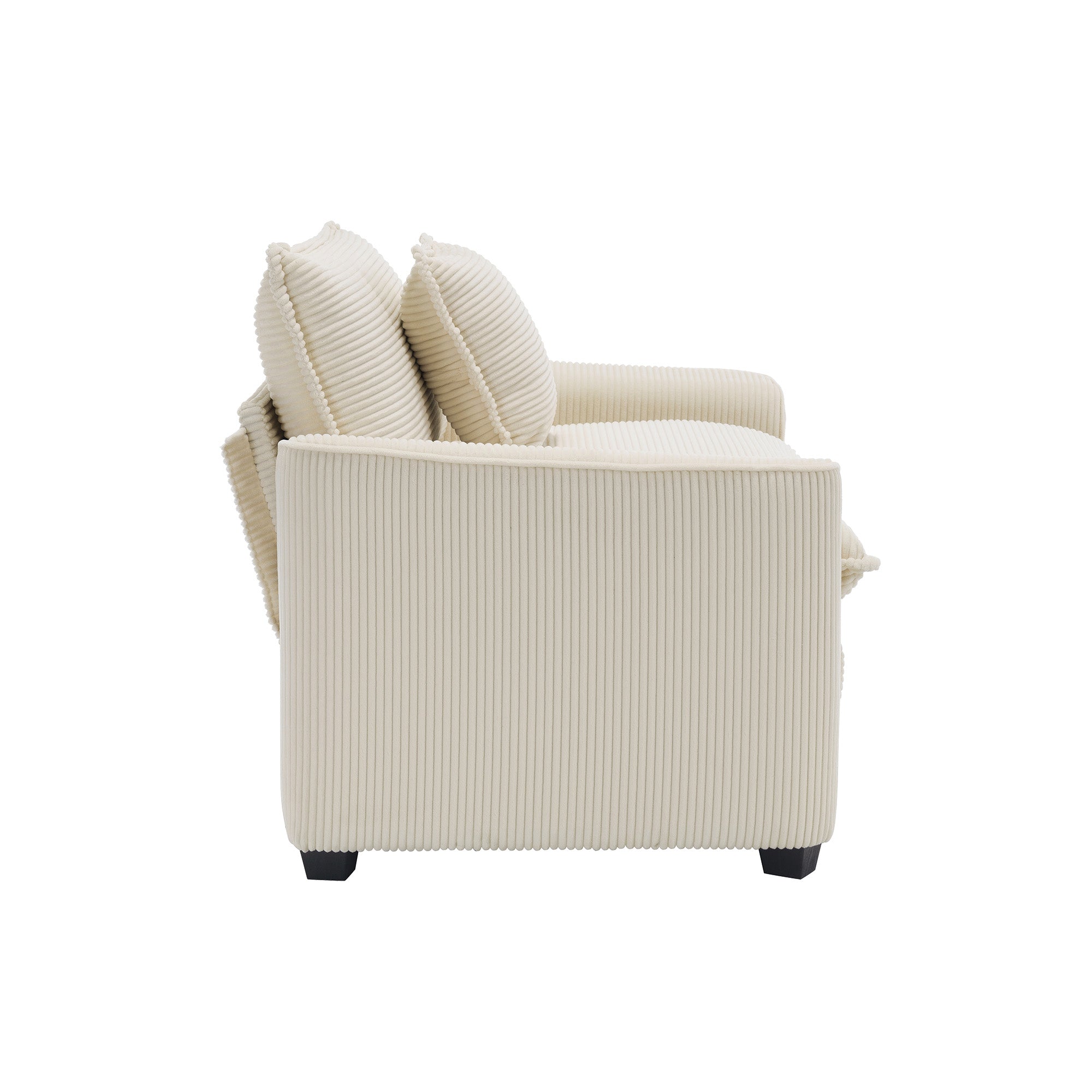 Warm and Cozy Sofa Set with Soft Cushions and Pillows