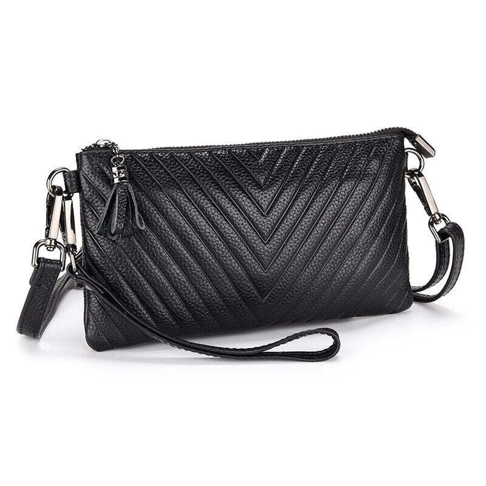 New Shoulder Bag Genuine Leather Women's Luxury Handbags Fashion Crossbody Bags Lady Messenger Bag Female Zipper Slim Purse