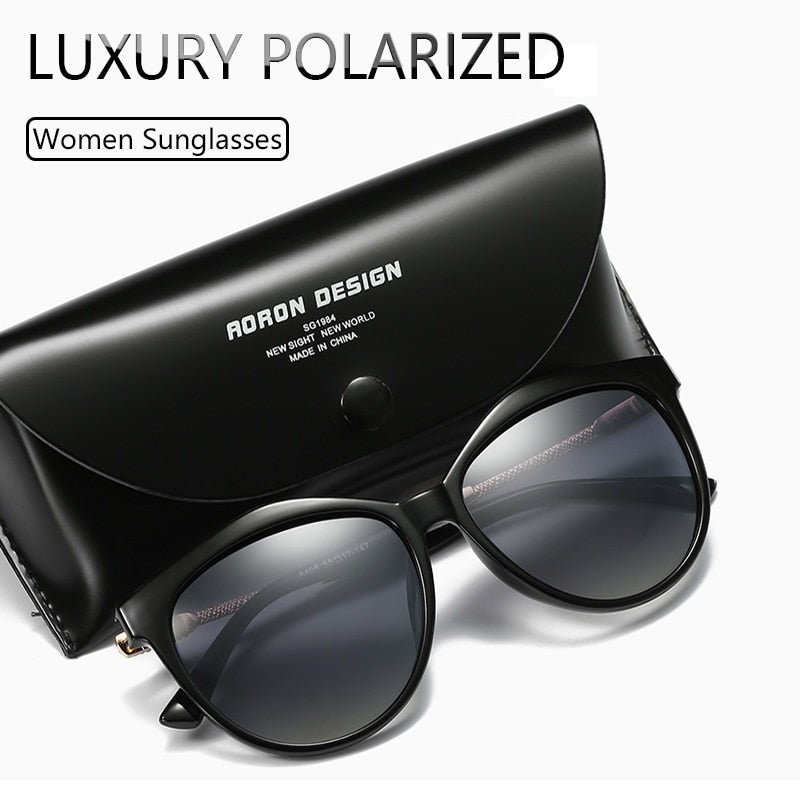 Luxury Polarized Sunglasses Women Metal Temples Sunglasses Gradient Lens Sun Glasses Women Luxury Brand