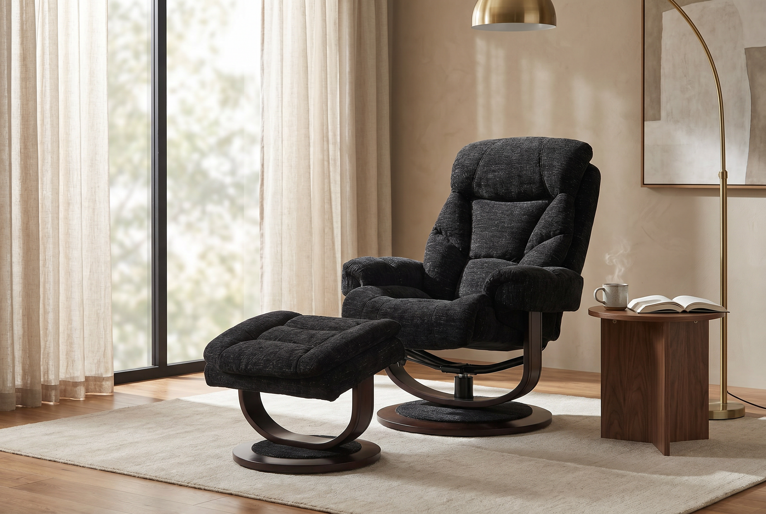 Oslo Euro Recliner w/ Ottoman