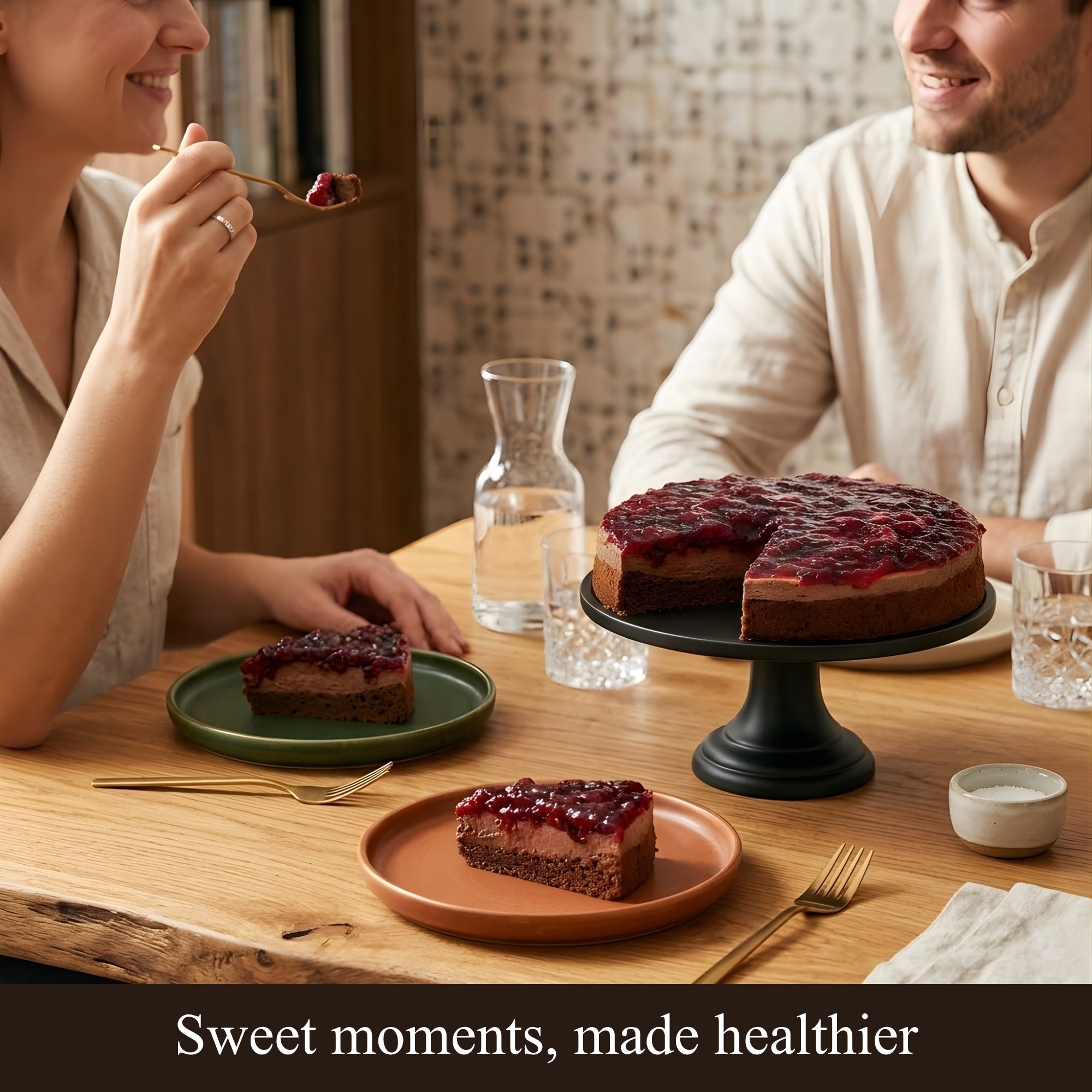 Andy Anand Sugar-Free Chocolate Wildberry Mousse Cake, 3 lb – Keto & Diabetic-Friendly, Freshly Baked, No Preservatives, Birthday Gift Box