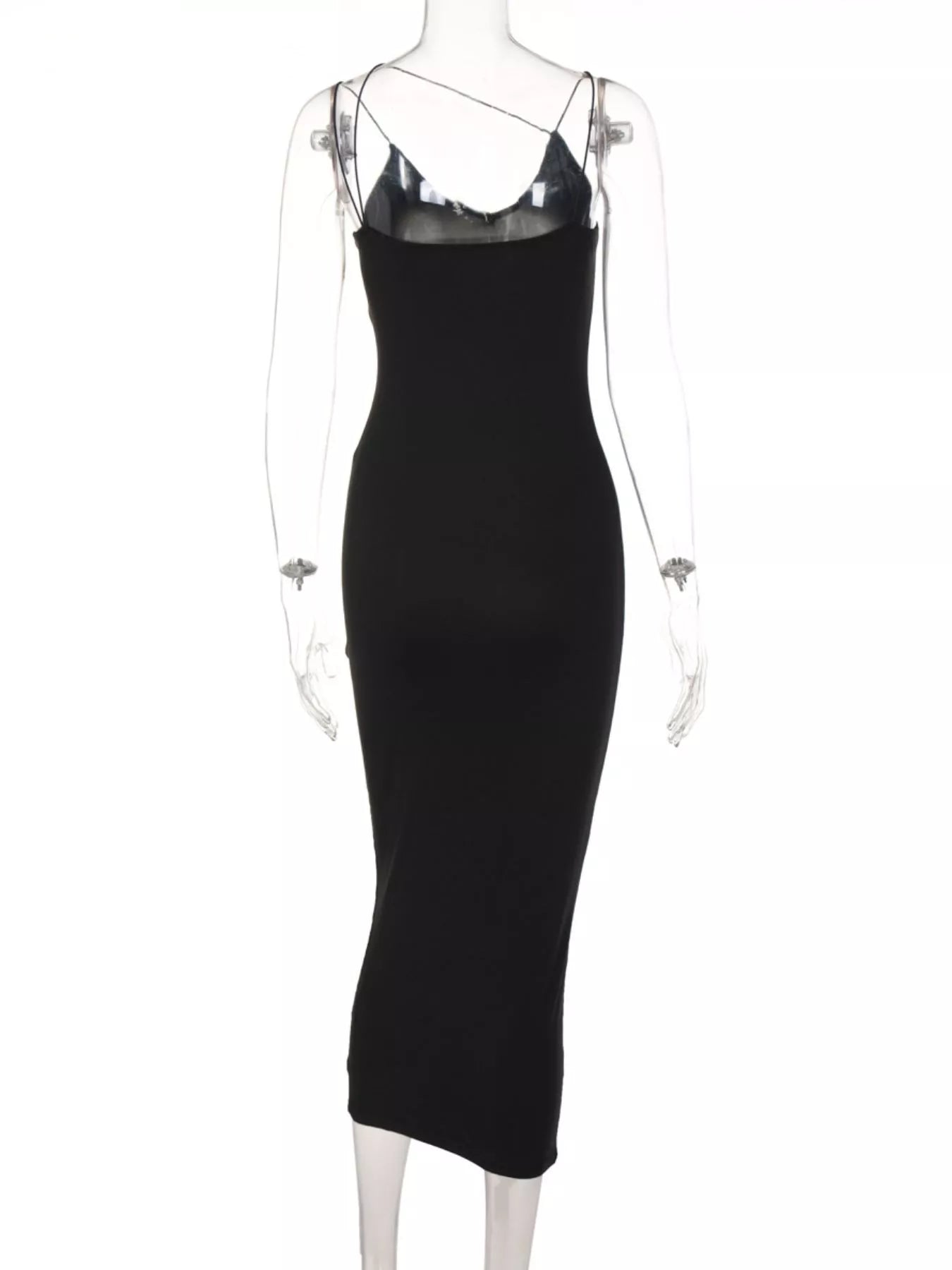 Leopard Print Spaghetti Strap Midi Dress