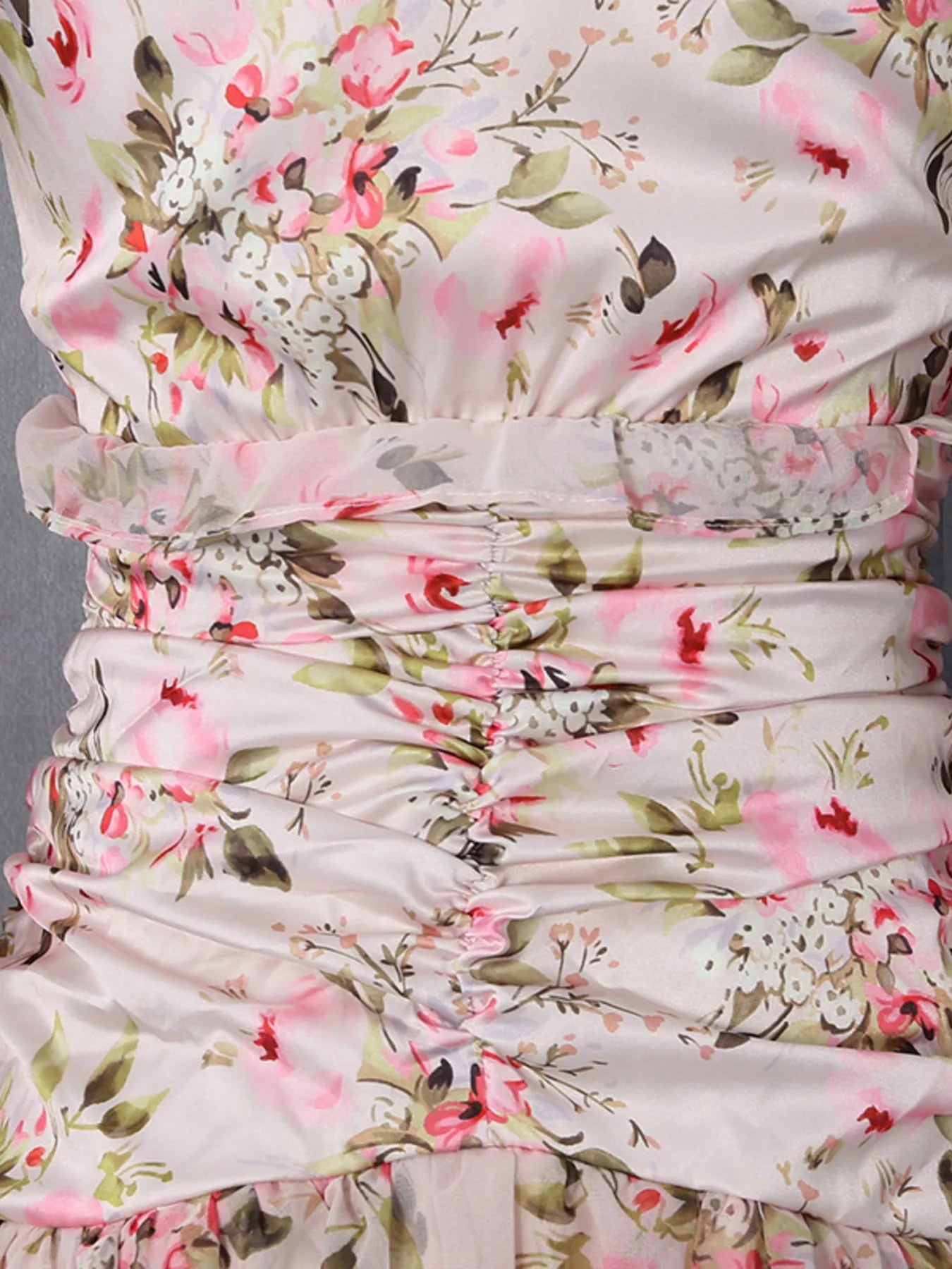 Floral Print Ruffle Mini Dress
