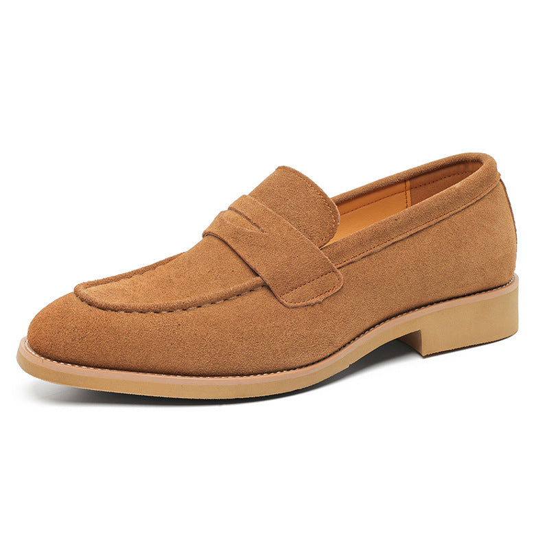 Formal Business-Casual Leather Mens Slip-On Loafers
