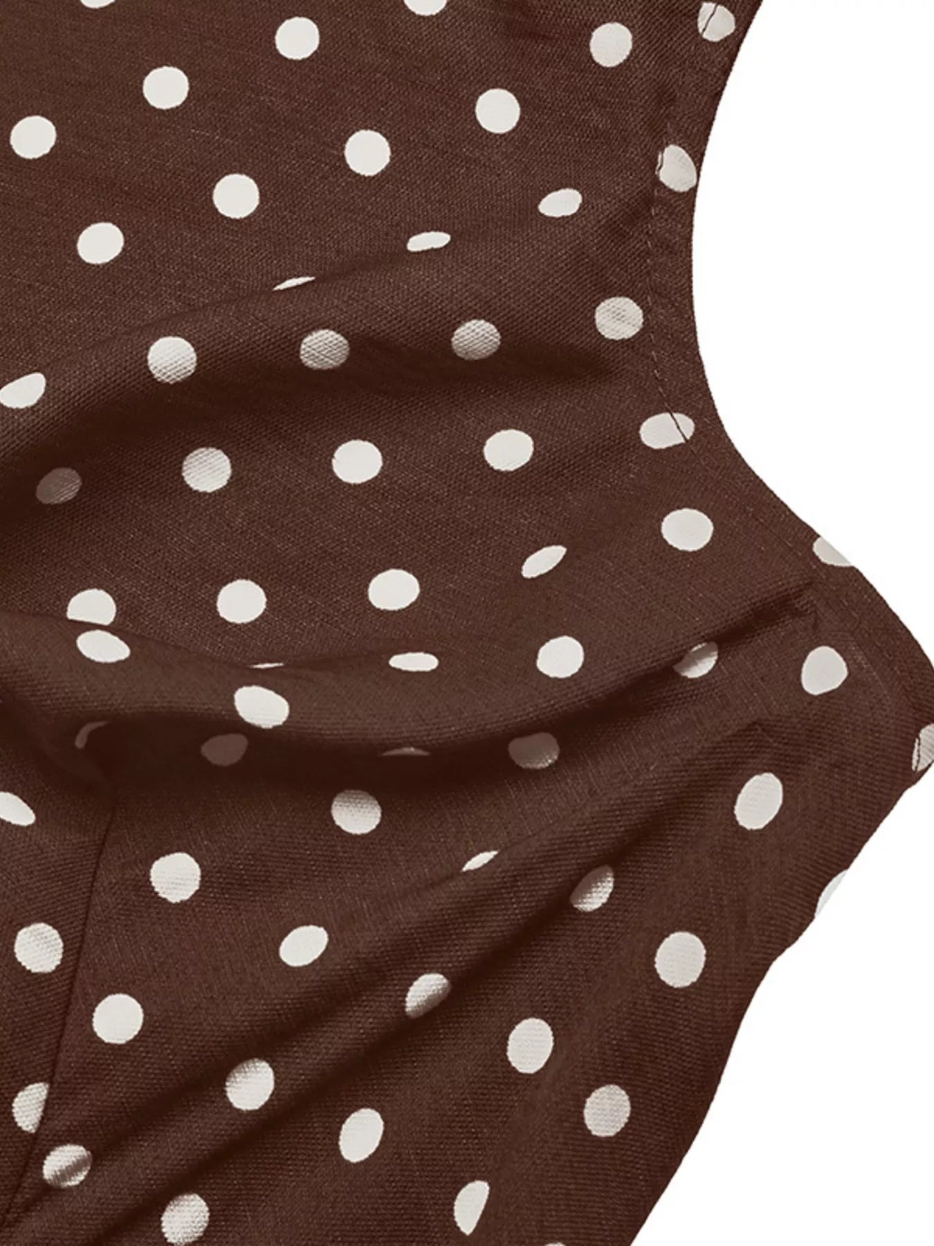 Polka Dot Halter Neck Dress