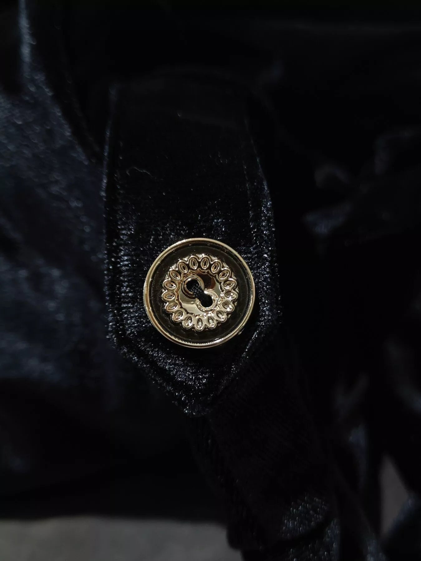 Velvet Button-Down Midi Dress