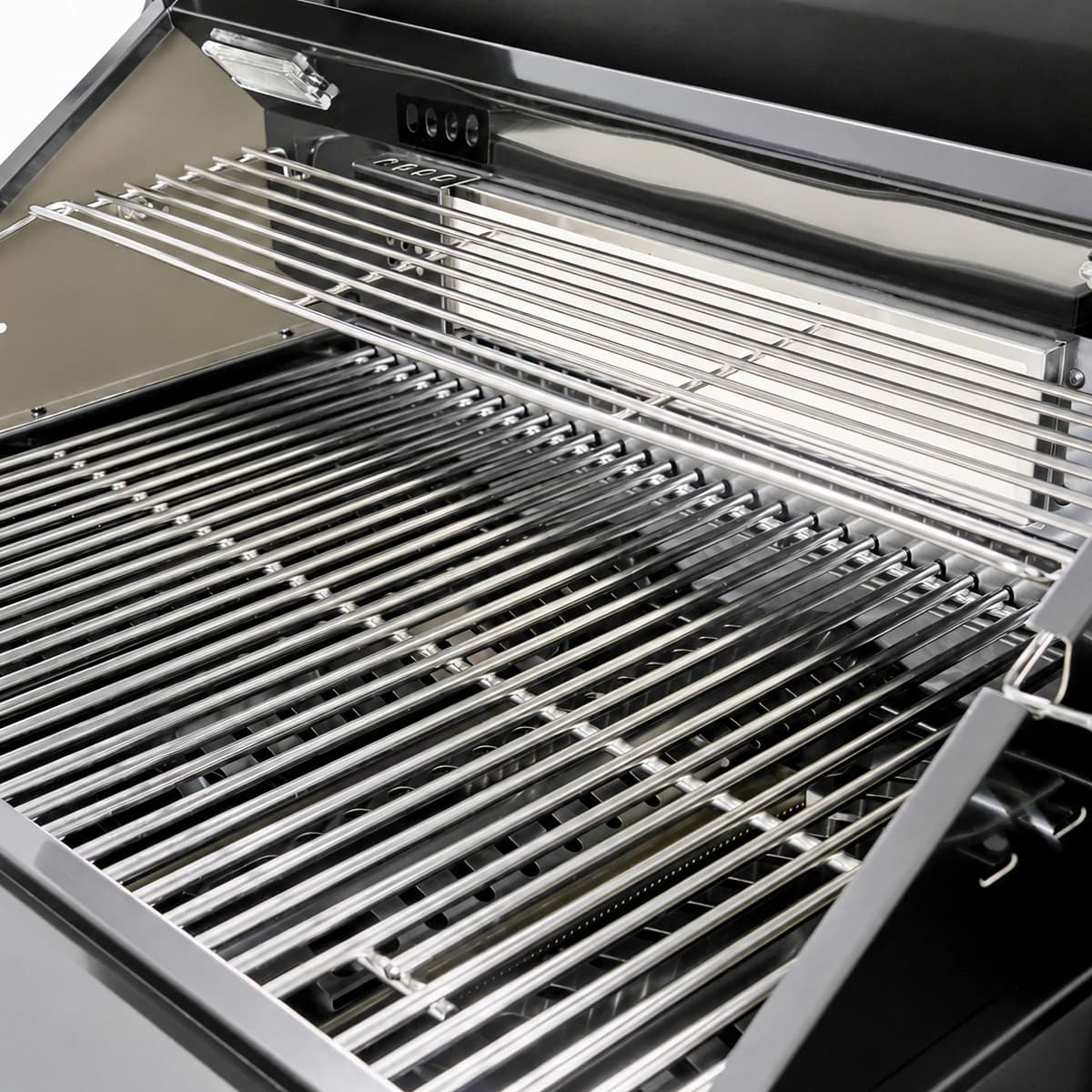 65" 4-Burner 72,000 BTU Black Outdoor Kitchen Island Grill Marble Countertops Wine Cooler