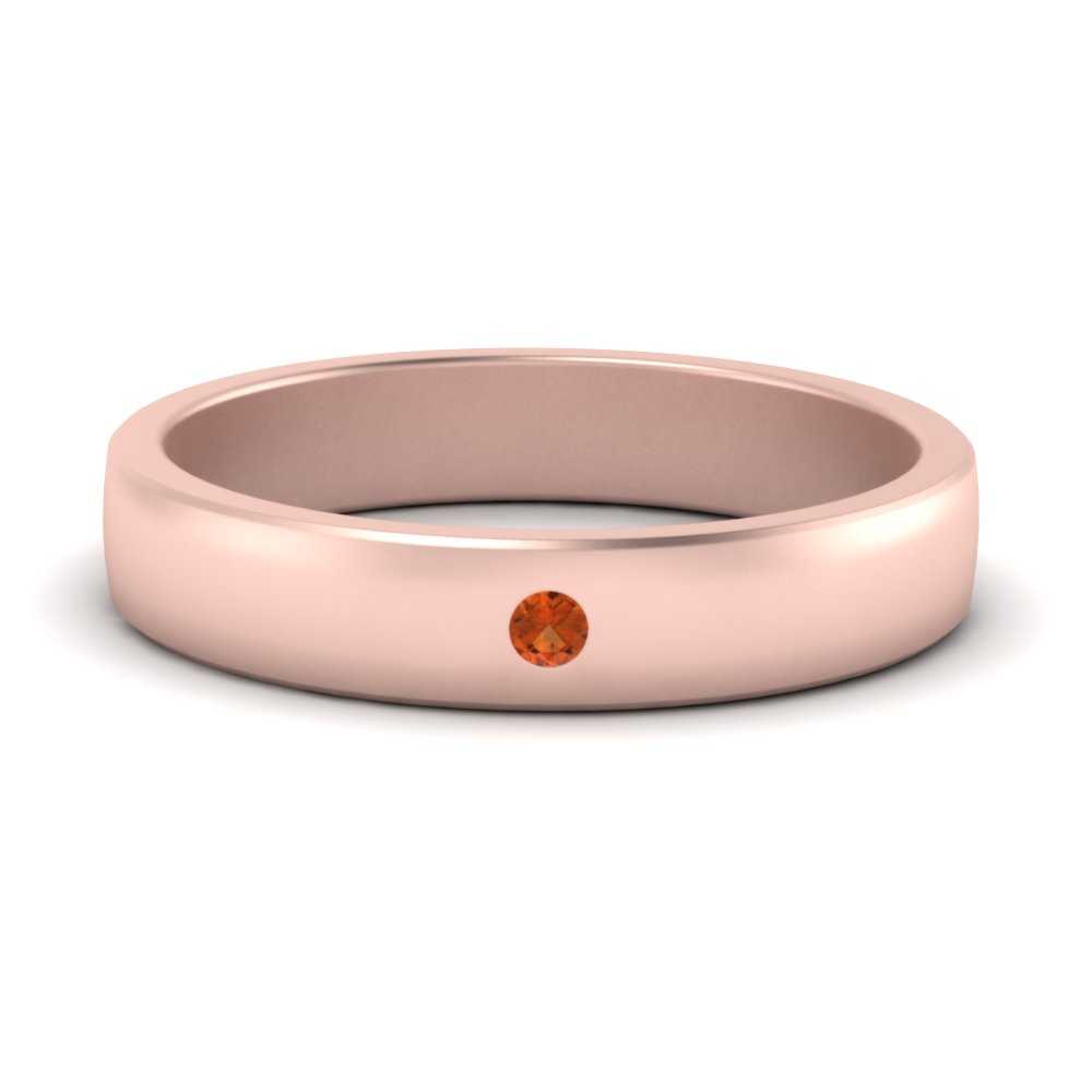Round Diamond Classic Mens Band