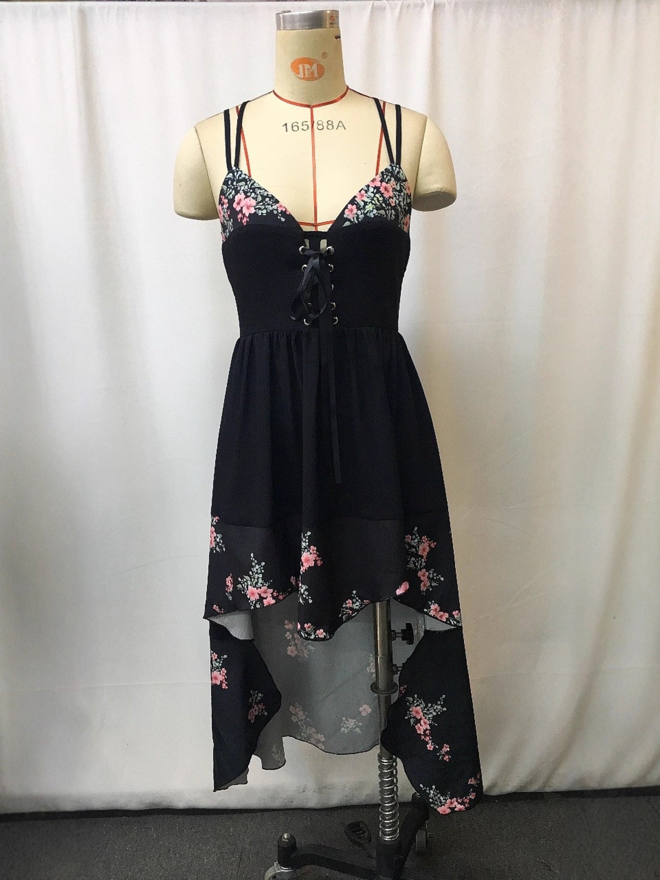 Floral Print High-Low Cami Dress