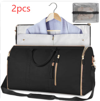 Women's Large Capacity Travel Duffle and Garment Bag Handbag