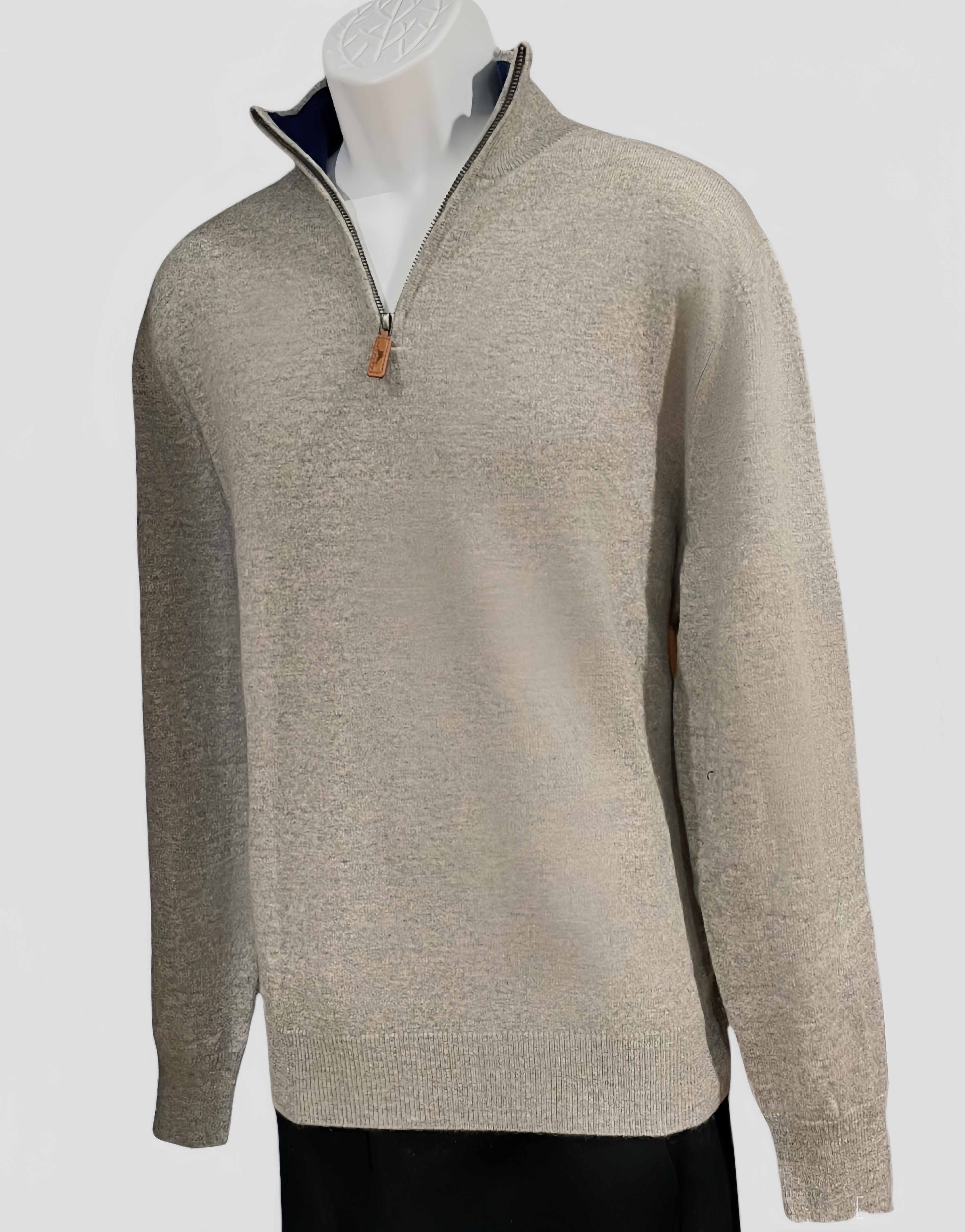 Men's Cashmere Quarter Zip Sweater #4103