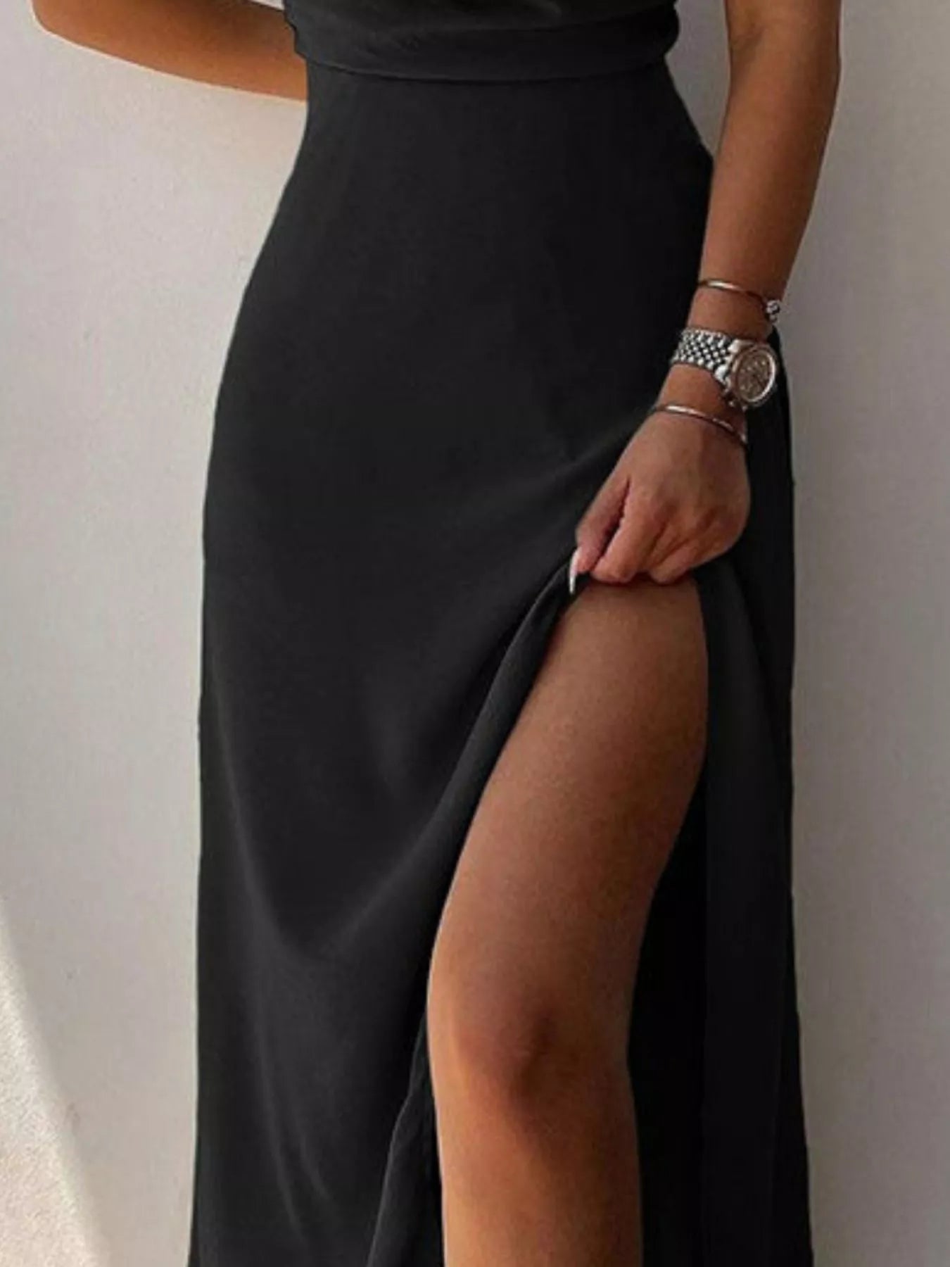 Slit Spaghetti Strap Maxi Dress