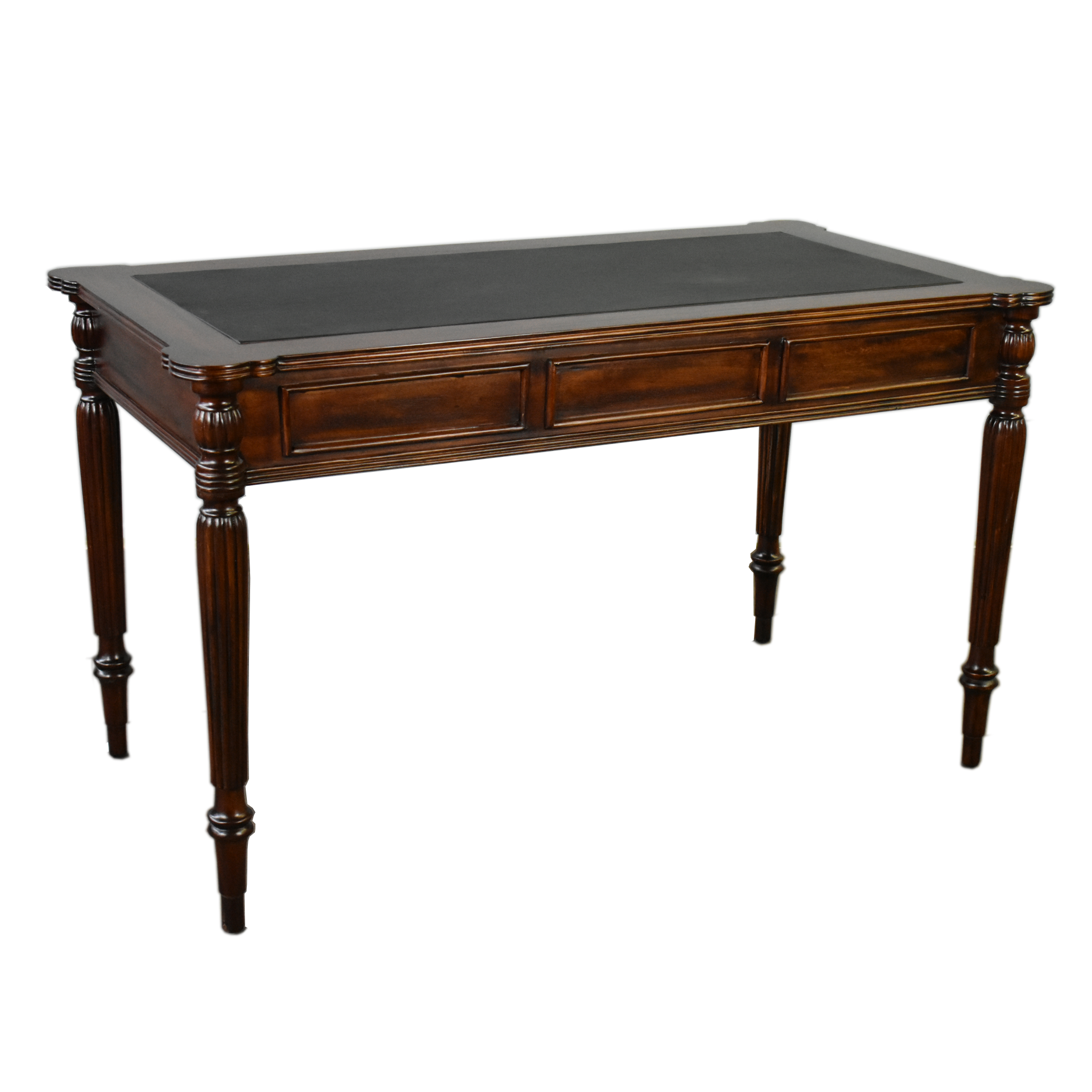 Legacy Leather Top Desk - Brown Walnut