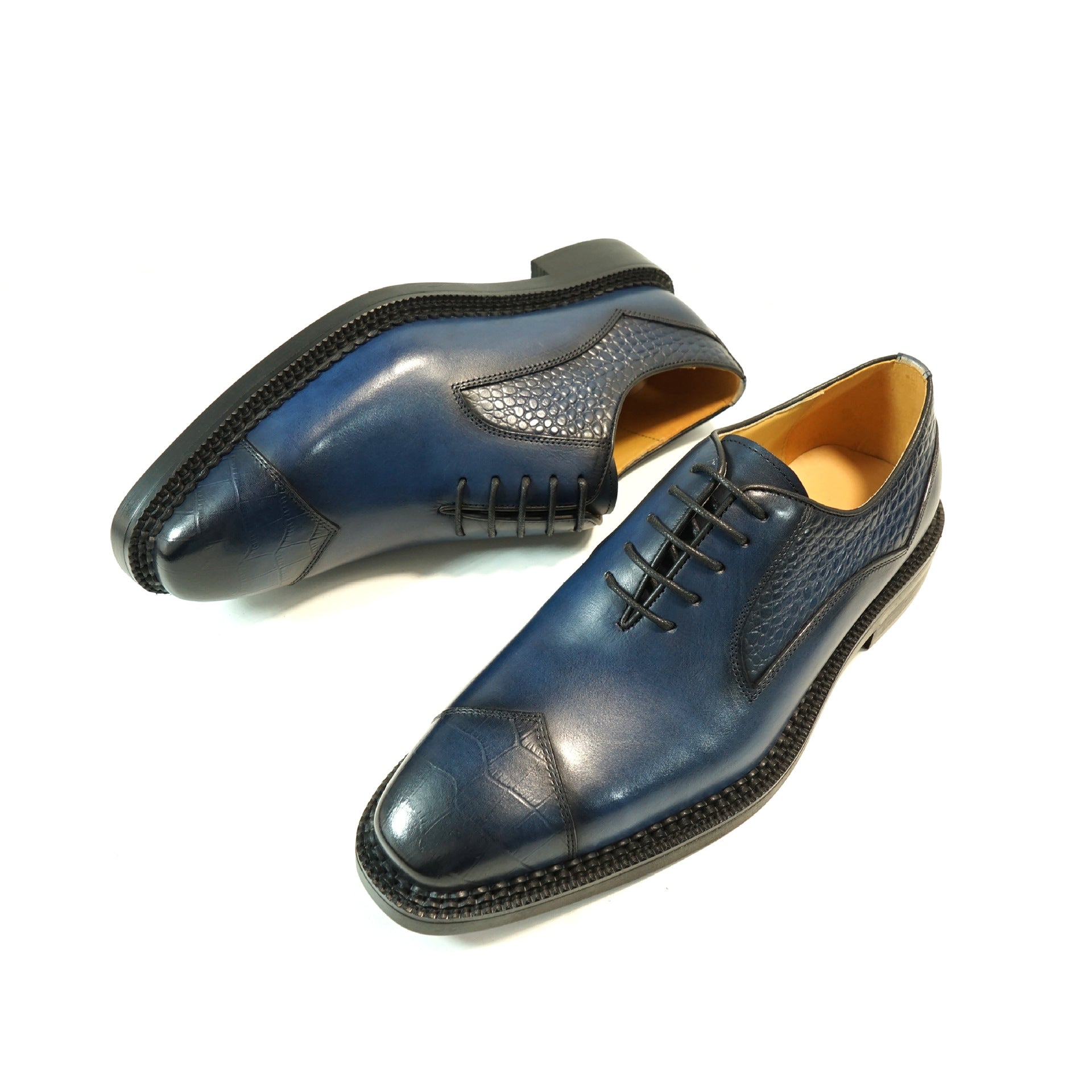 Low-top Handmade Oxford Shoes Cowhide Casual Trendy