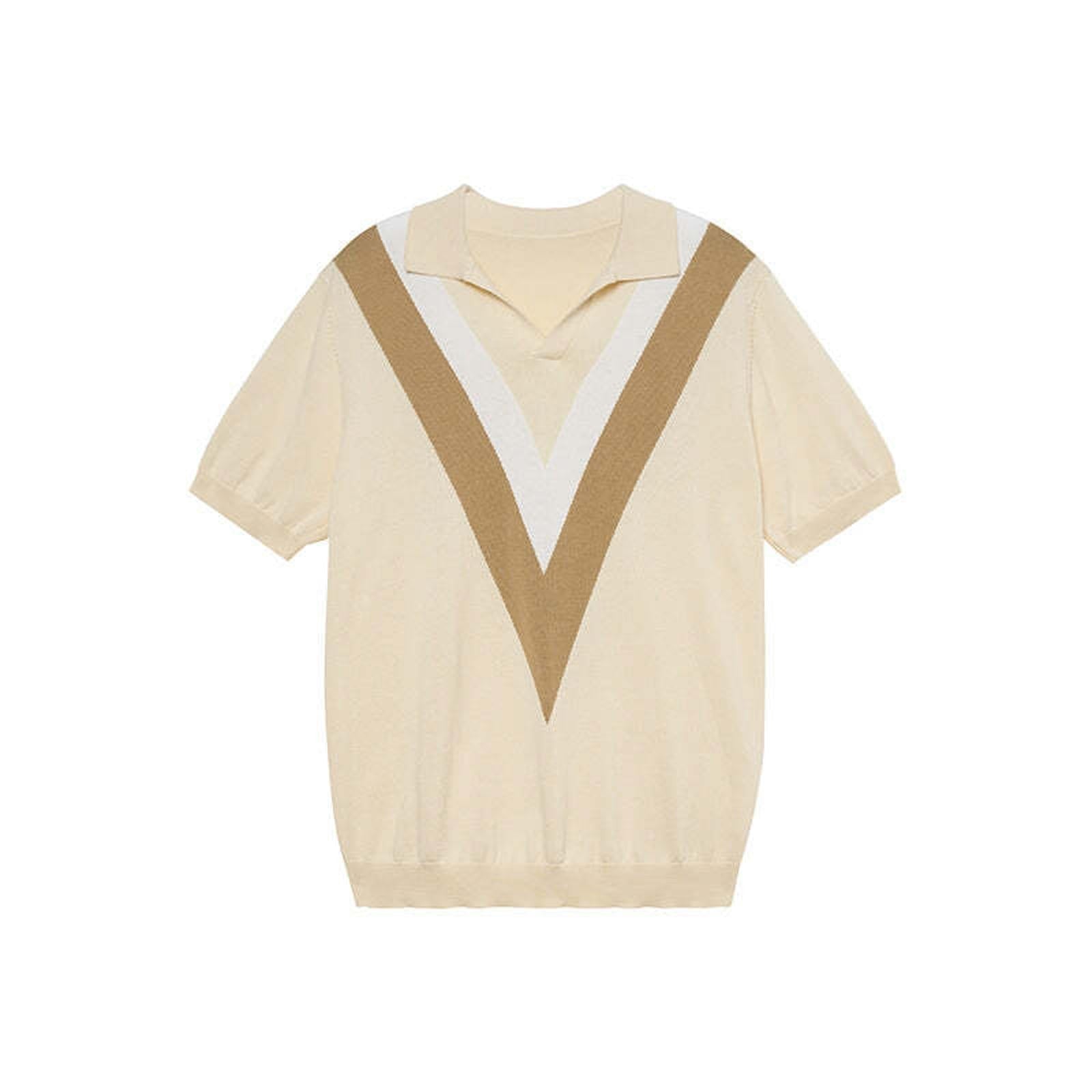 Contrast-Trim Knitted Polo Shirt