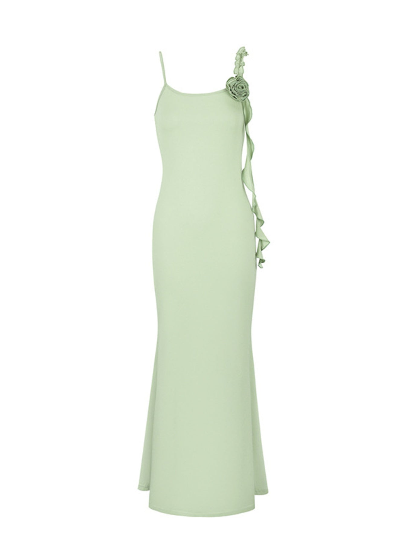 Floral Bodycon Mermaid Maxi Dress