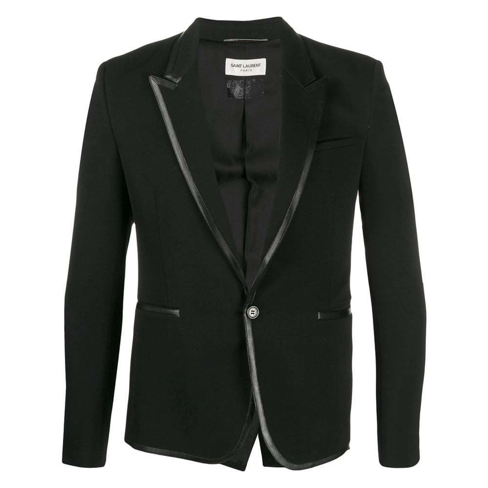 Saint Laurent Black Jackets - Blazers Men