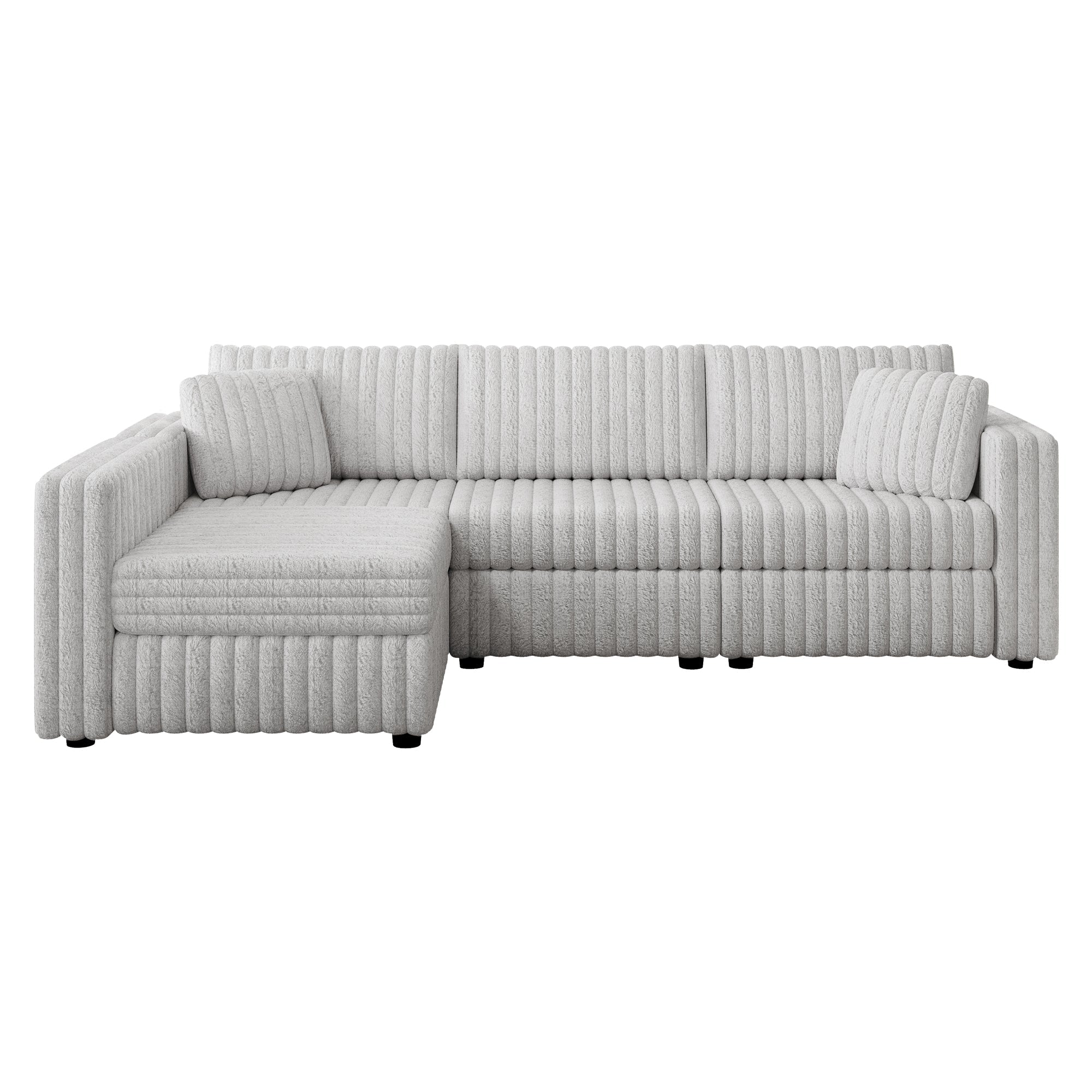 106.3" Soft L-Shaped 4-Person Sofa