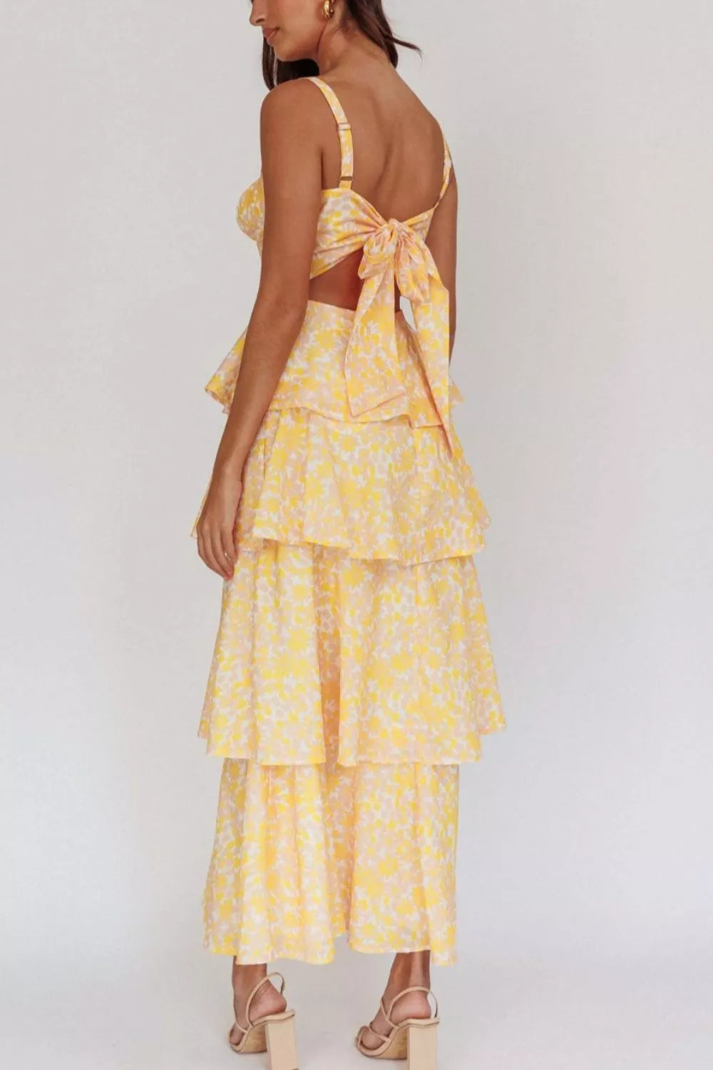 Floral Layered Maxi Dress