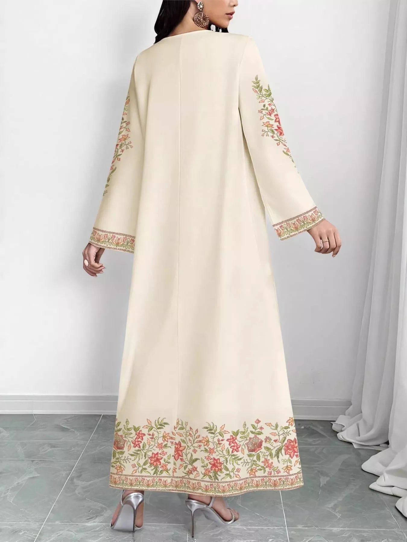 Floral Long Sleeve Maxi Dress