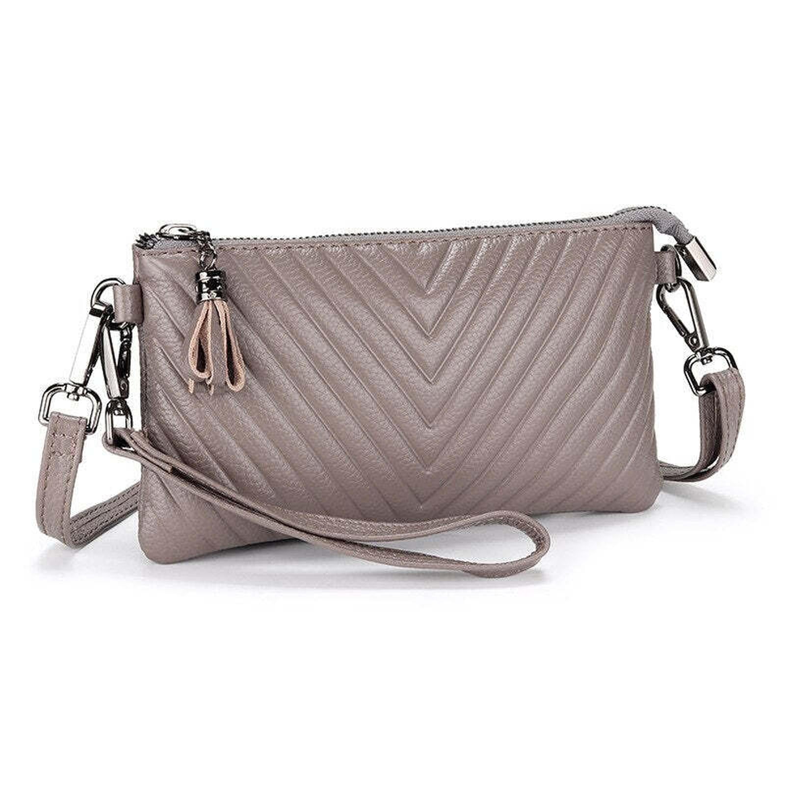 New Shoulder Bag Genuine Leather Women's Luxury Handbags Fashion Crossbody Bags Lady Messenger Bag Female Zipper Slim Purse