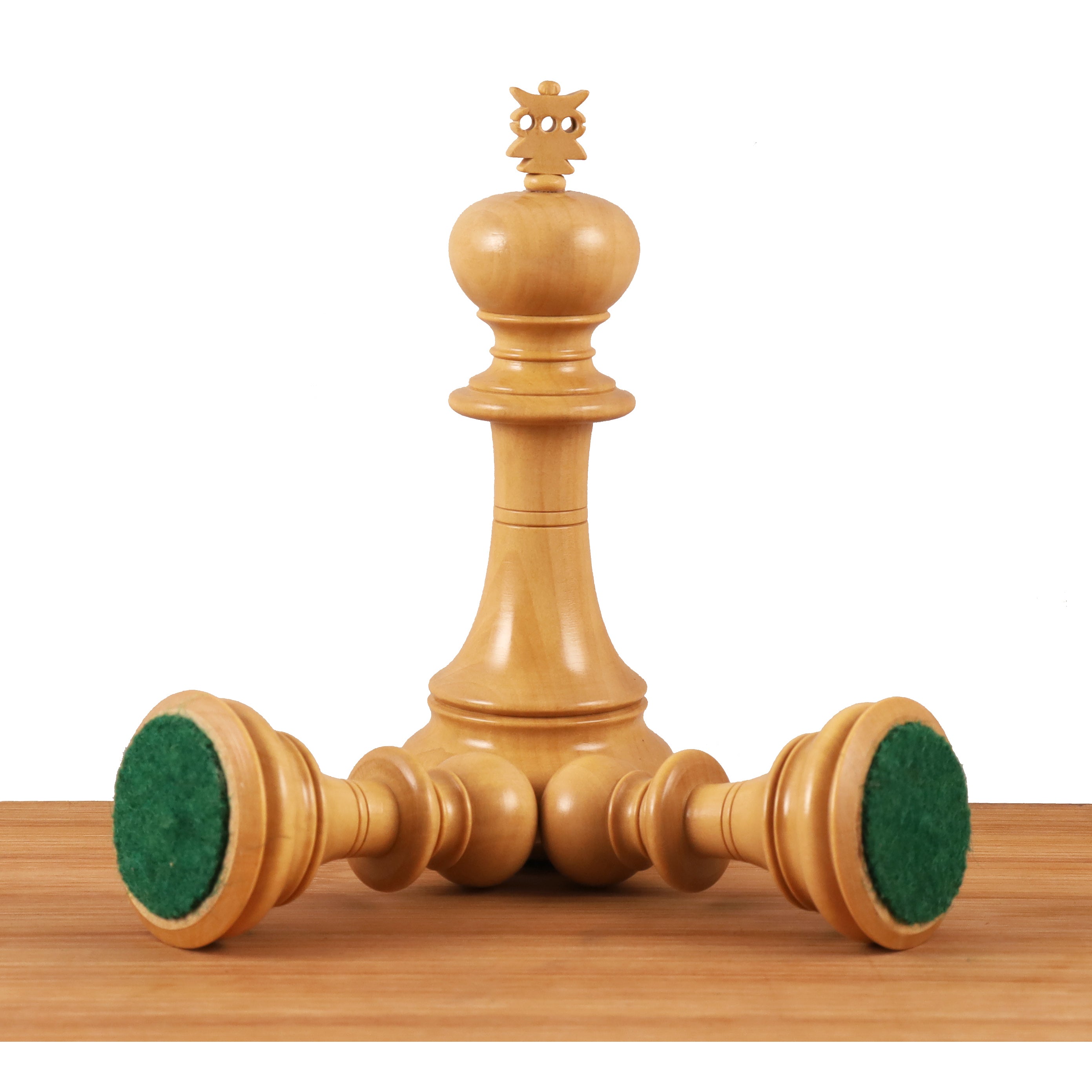 4.6" Prestige Luxury Staunton Chess Set- Chess Pieces Only - Bud Rosewood - Triple Weighted