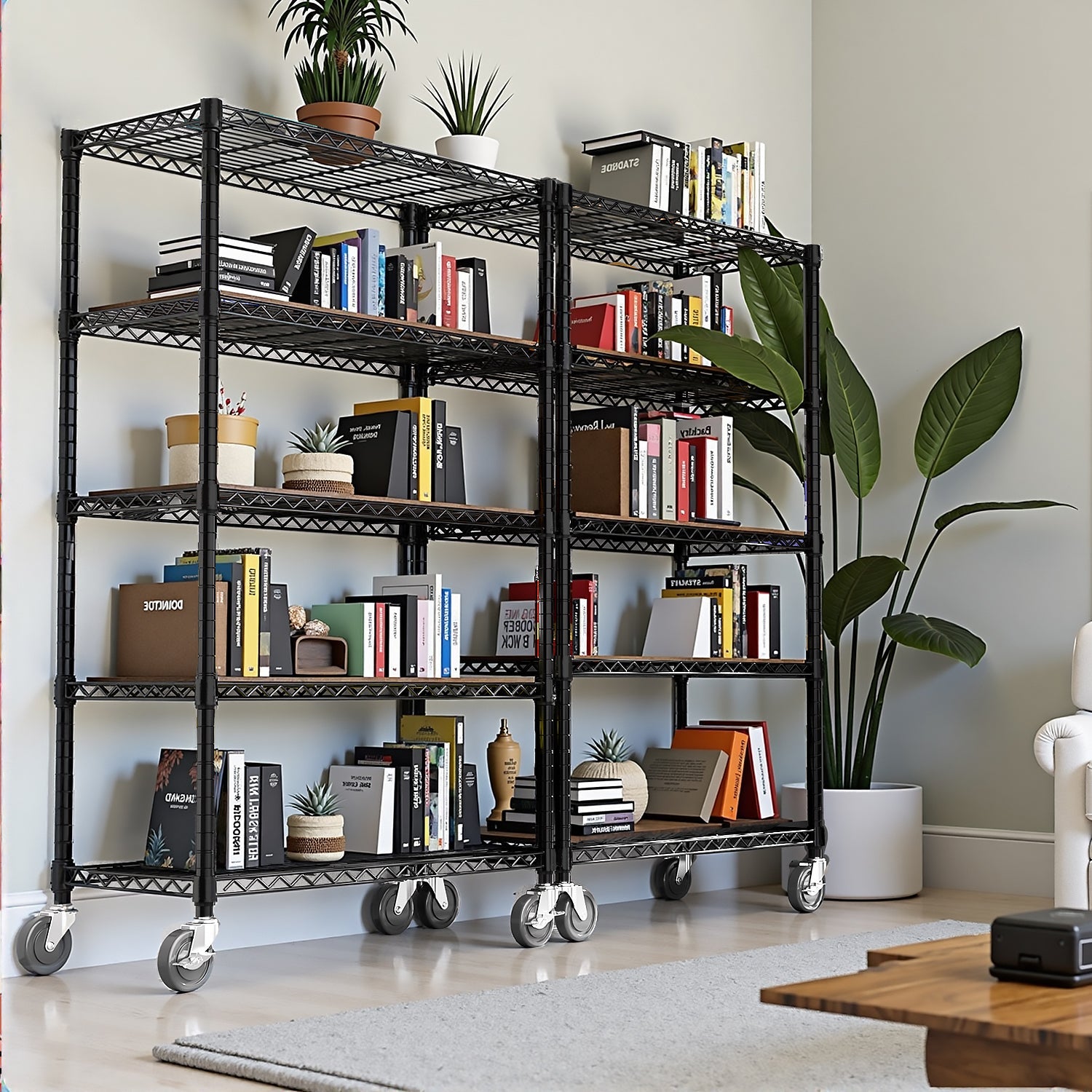 5-Shelf Wire Storage Shelving Unit