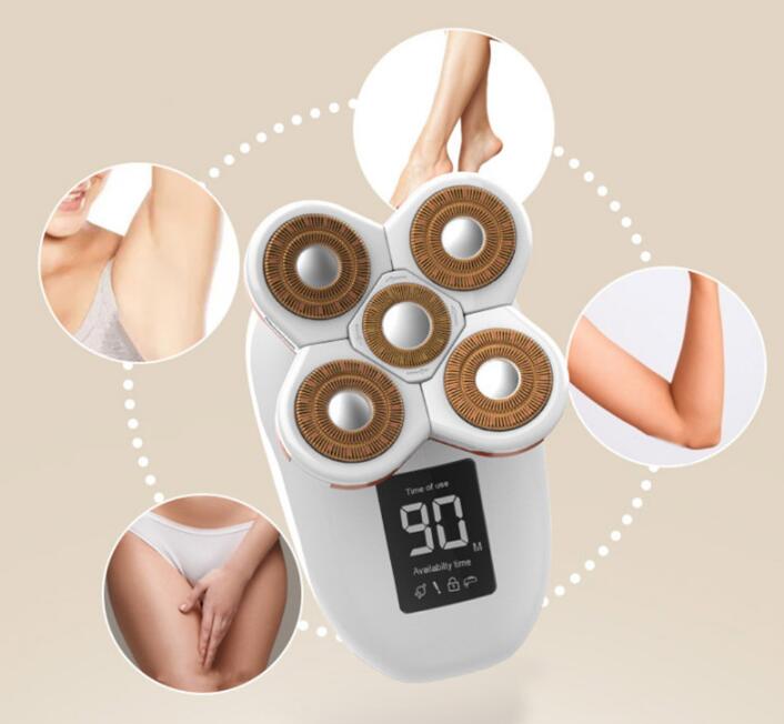 5 in 1 Ladies Shaver Electric Shaver Five Head Floating Hair Removal Apparatus Hair Removal Apparatus - Overture Gifts