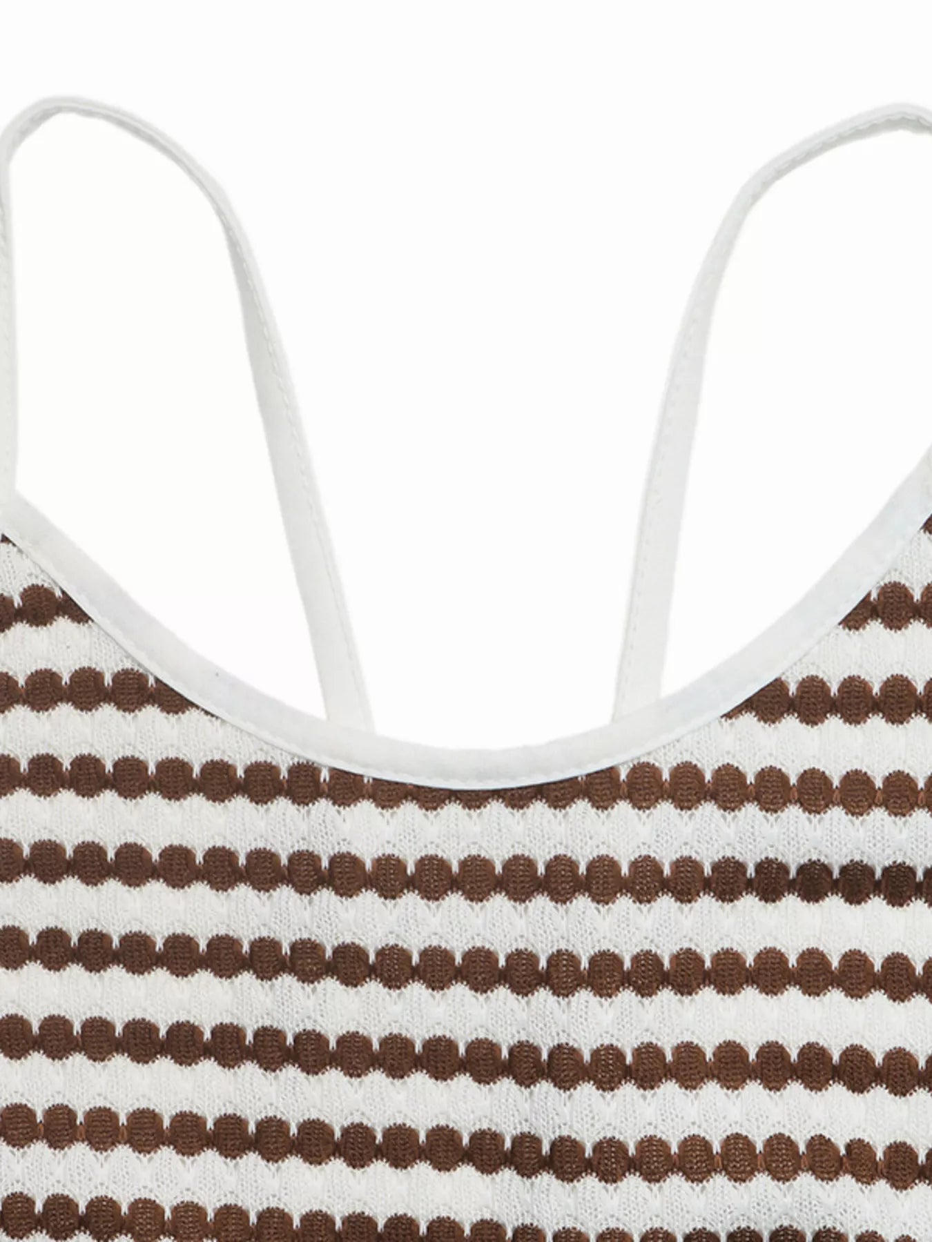 Striped Bodycon Sleeveless Knit Dress
